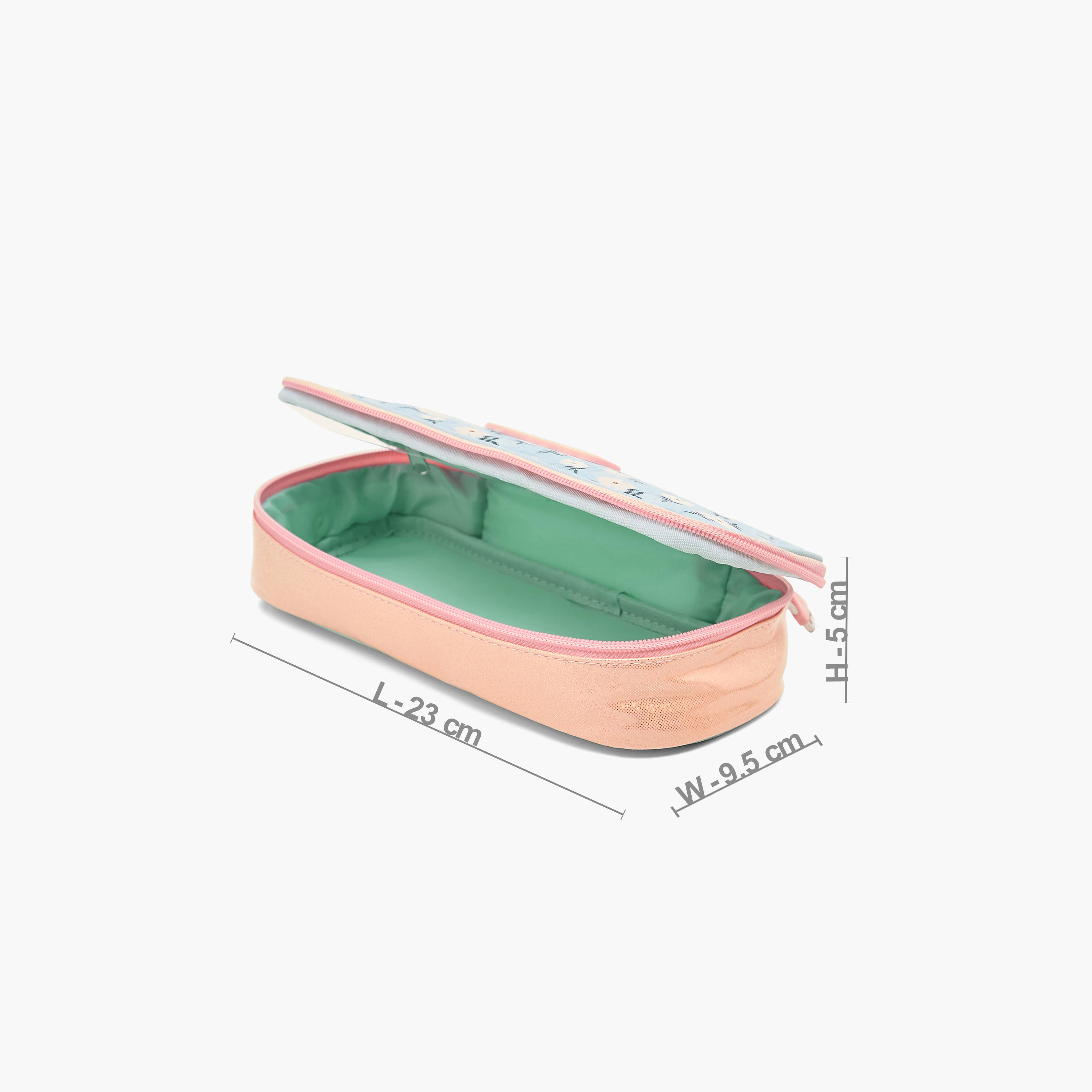 مقلمة بسحاب إغلاق وطبعات أزهار من سينساتزيوني-school-stationery-pencilcases-image-2