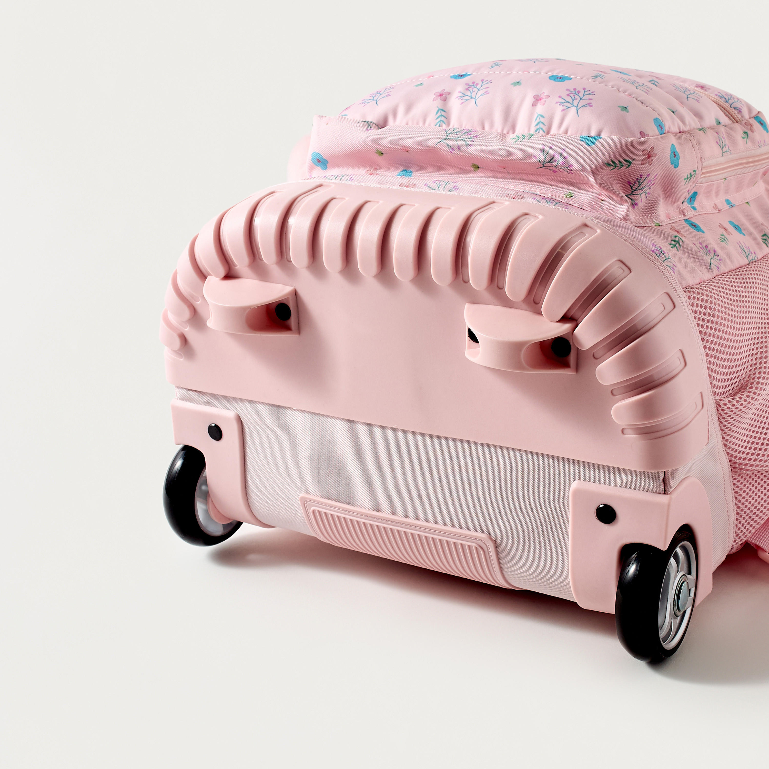 Sensazioni Floral Print 15-inch Trolley Backpack with Wheels - 32x22x47 cms-school-bagsandbackpacks-trolleybags-image-10