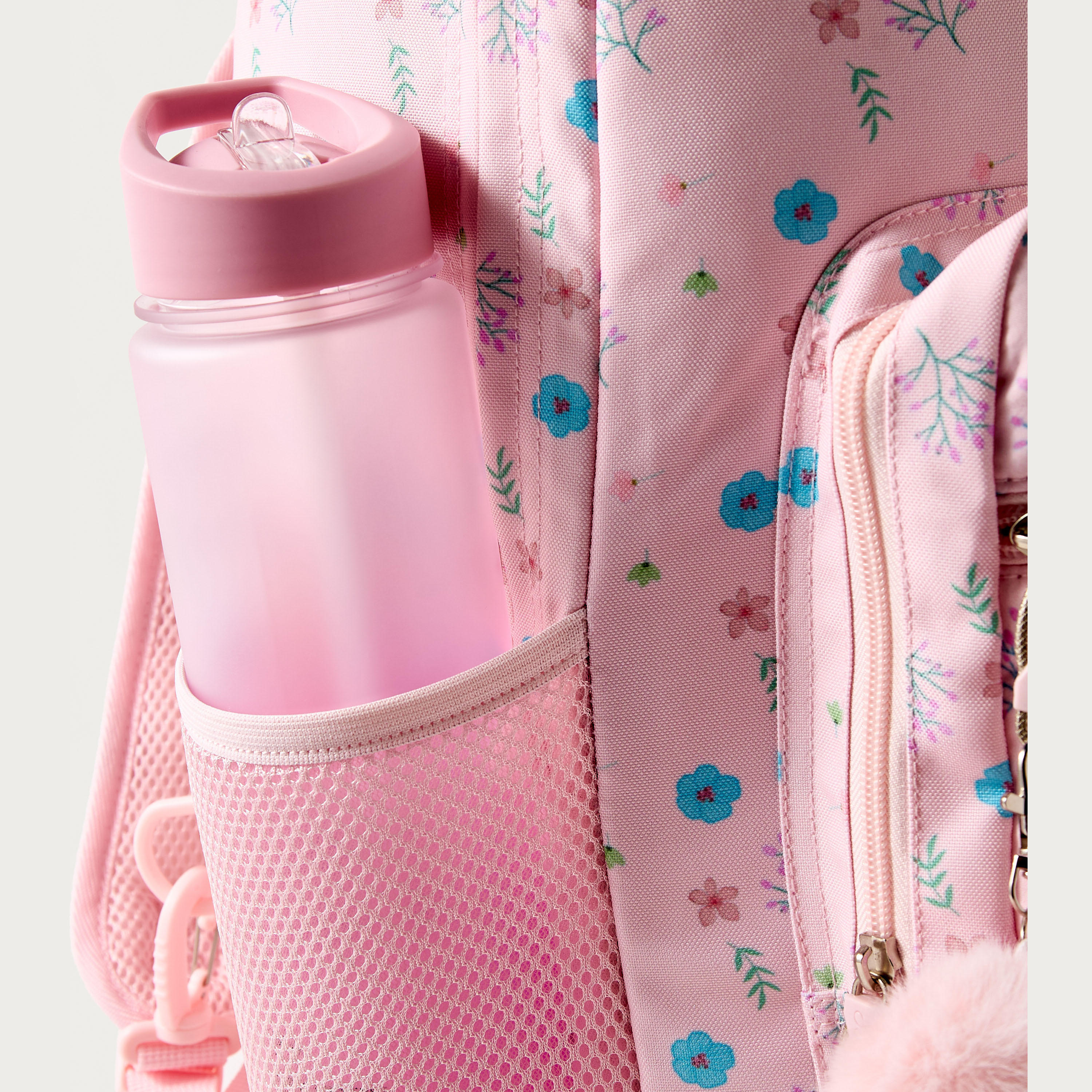 Sensazioni Floral Print 15-inch Trolley Backpack with Wheels - 32x22x47 cms-school-bagsandbackpacks-trolleybags-image-5