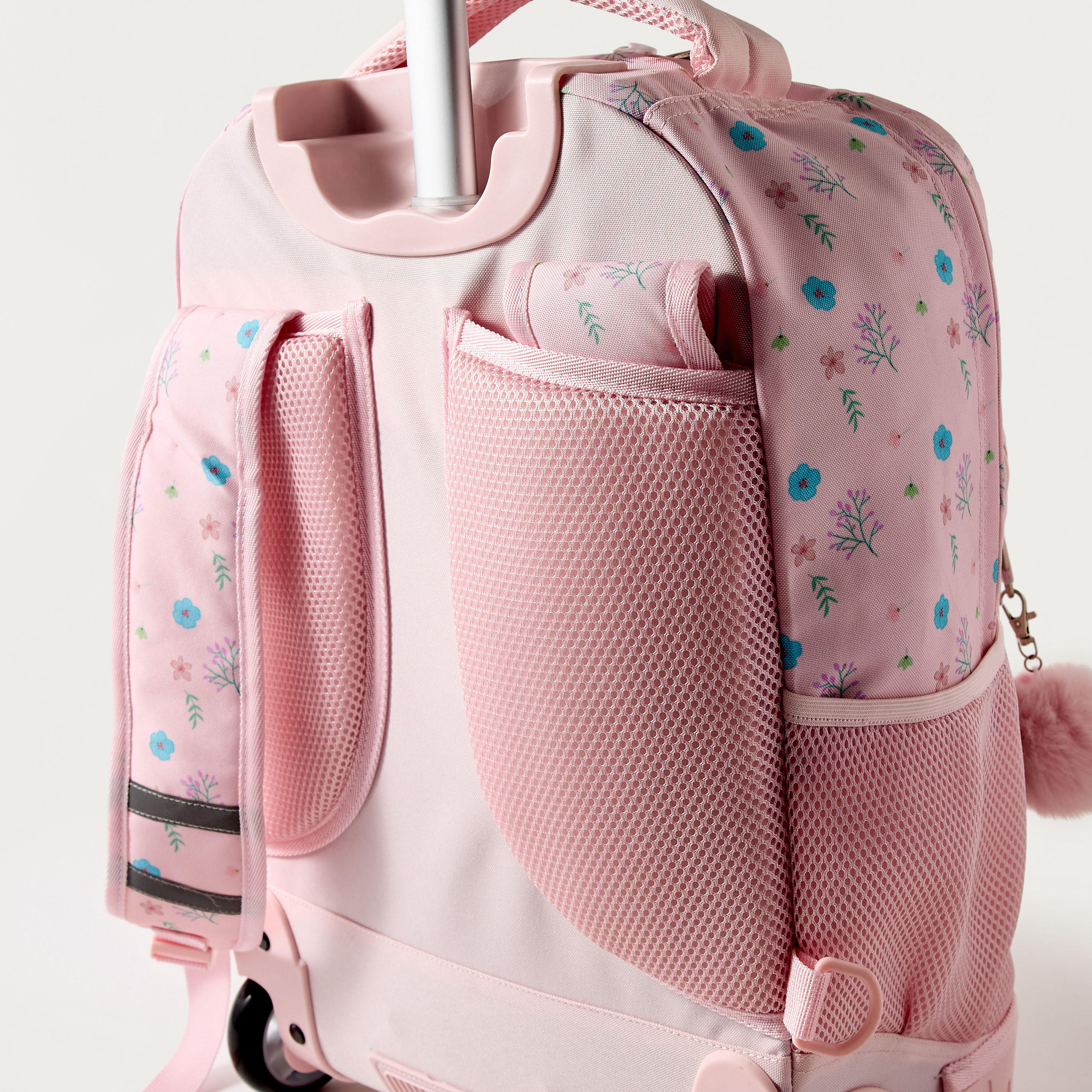 Sensazioni Floral Print 15-inch Trolley Backpack with Wheels - 32x22x47 cms-school-bagsandbackpacks-trolleybags-image-8