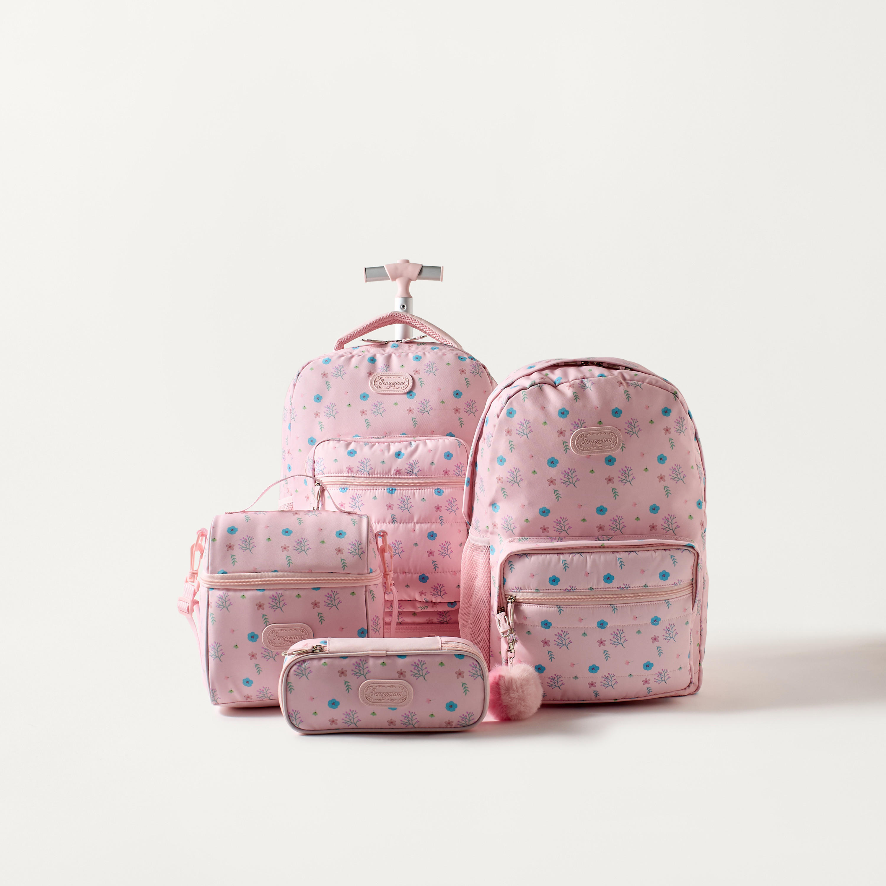 Sensazioni Floral Print Pencil Pouch with Zip Closure-school-stationery-pencilcases-image-5