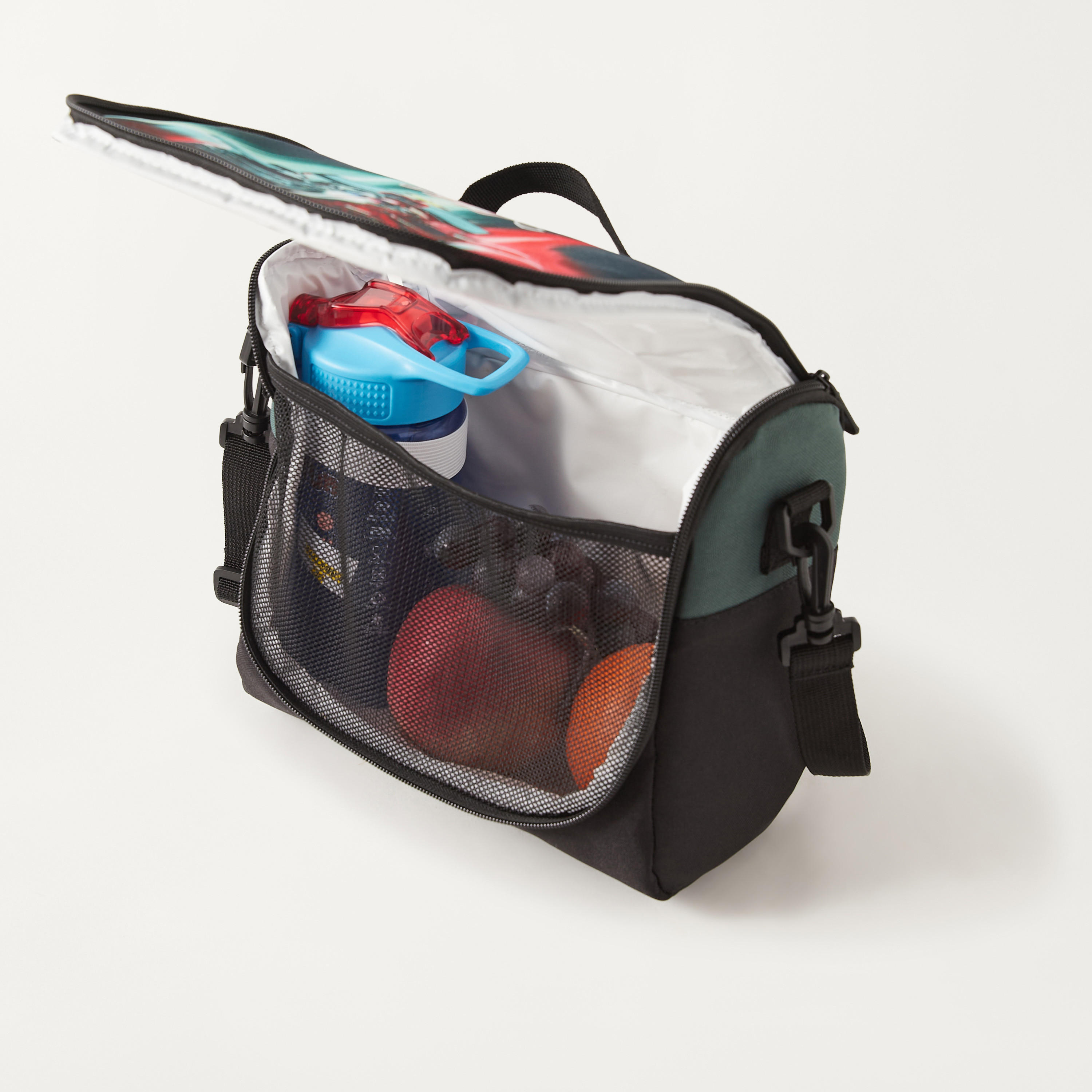 UNIQUE-1 Car Print Lunch Bag with Adjustable Strap and Zip Closure-school-lunchessentials-lunchbags-image-6