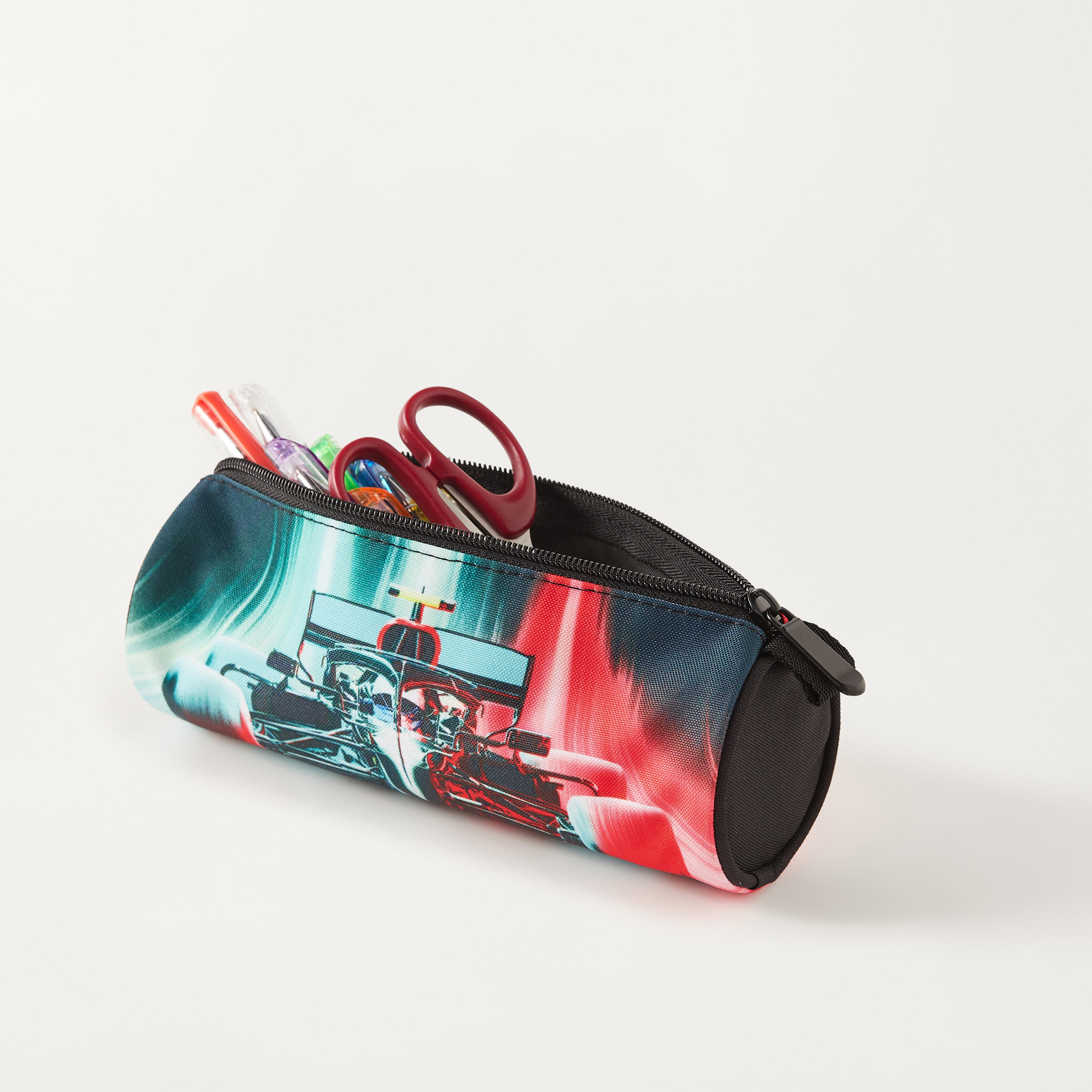 UNIQUE-1 Car Print Pencil Pouch with Zip Closure-school-stationery-pencilcases-image-5