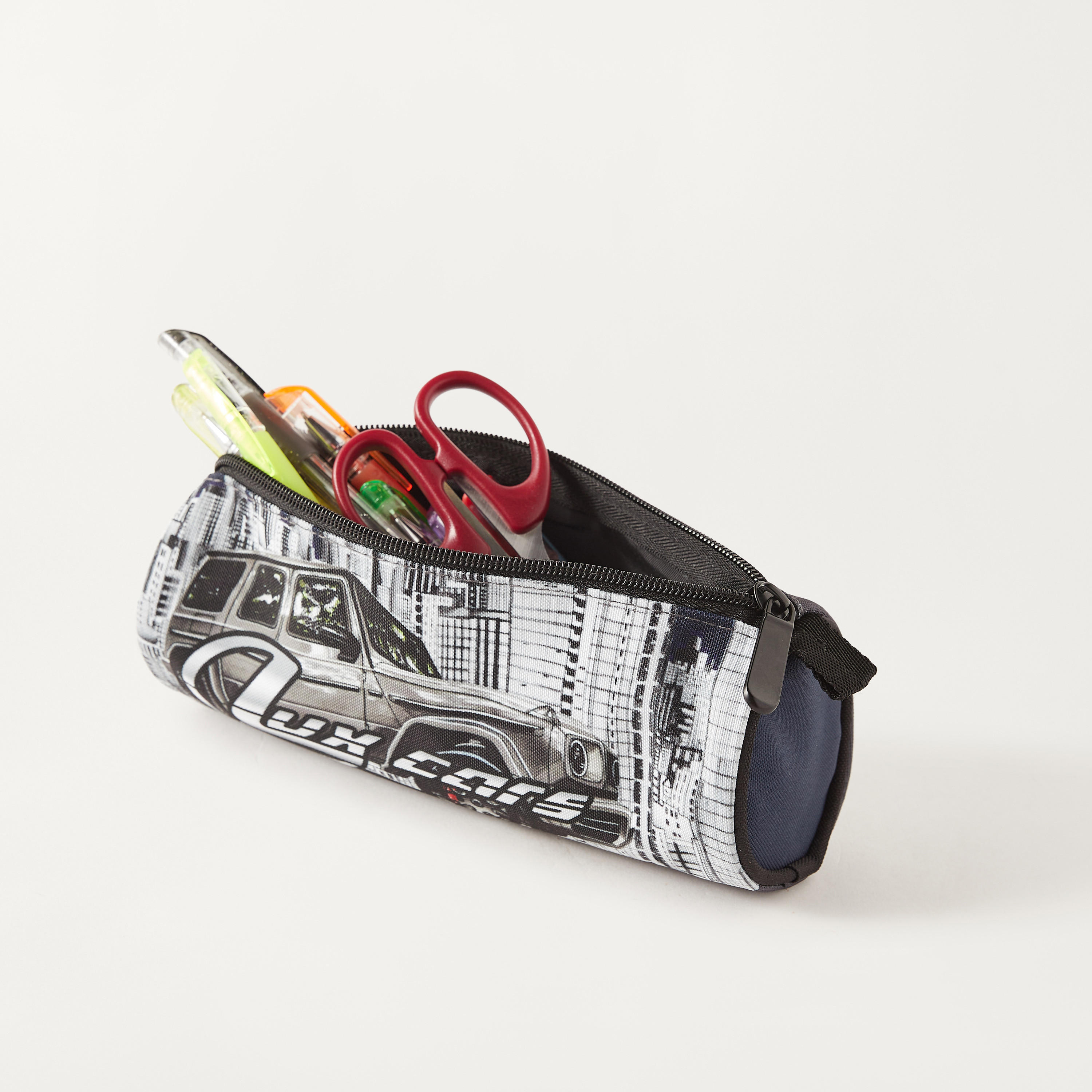 UNIQUE-1 Car Print Pencil Pouch with Zip Closure-school-stationery-pencilcases-image-5