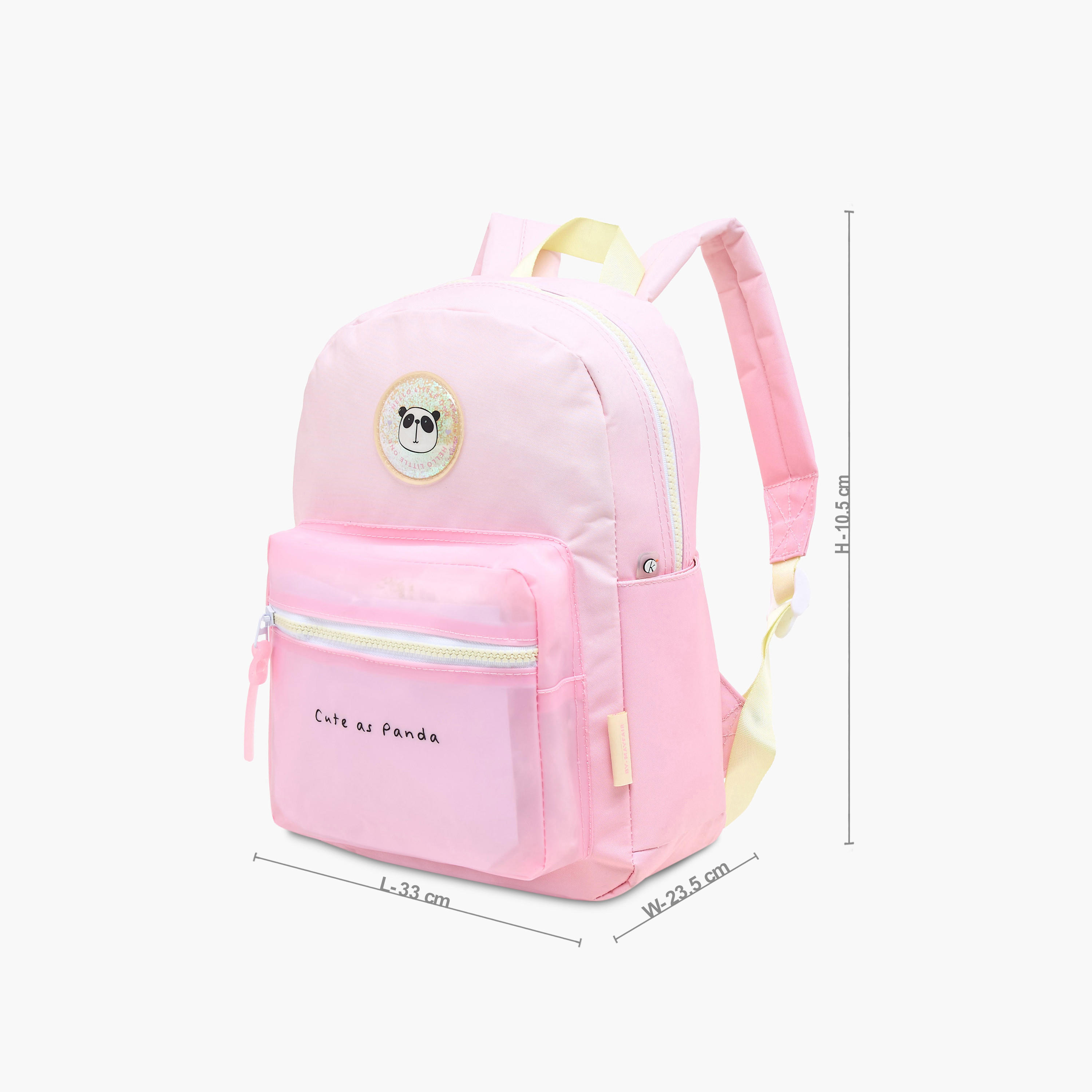 Mayfair Panda Applique 13-inch Backpack with Adjustable Straps - 33x23.5x10.5 cms-school-bagsandbackpacks-backpacks-image-2