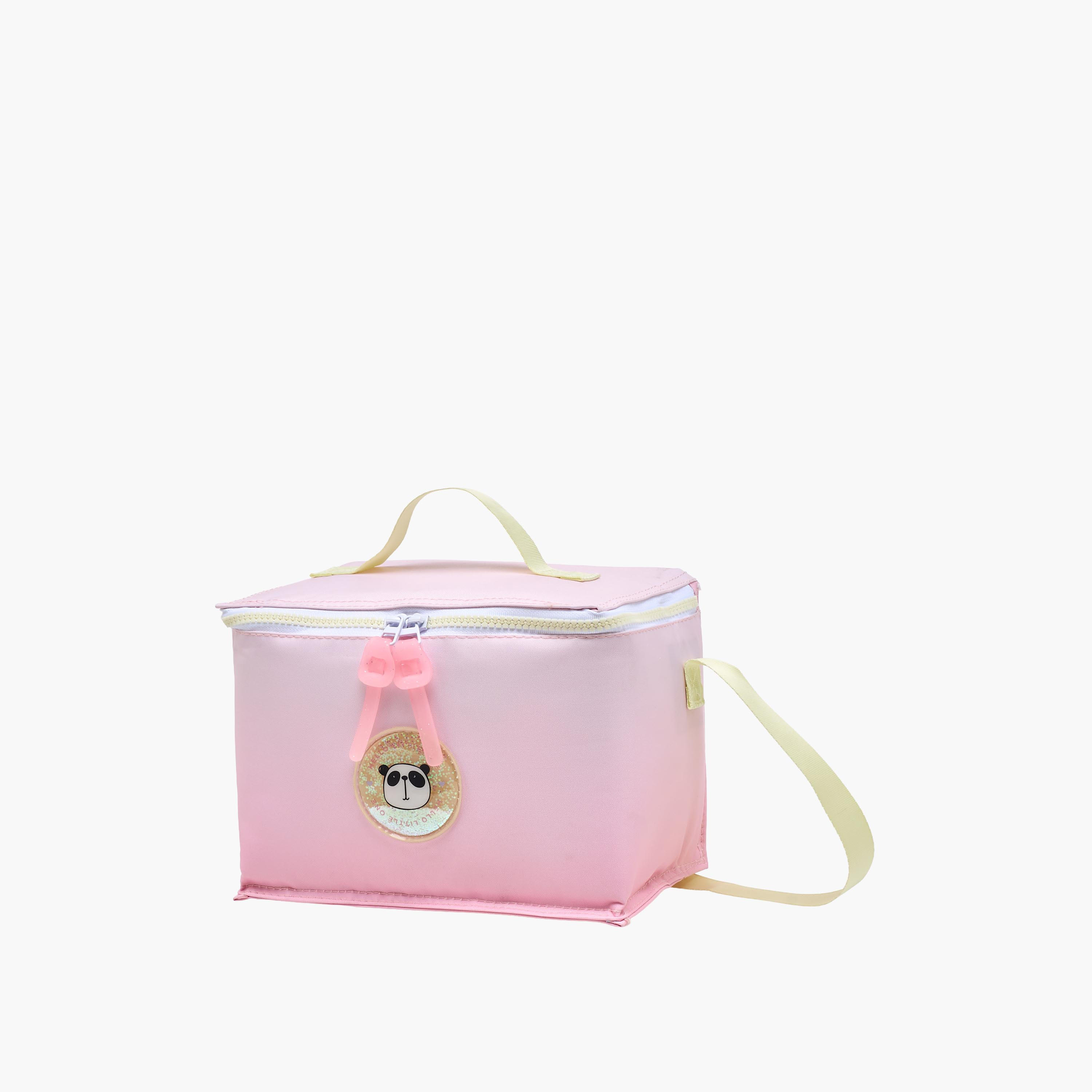 Mayfair Panda Applique Lunch Bag with Adjustable Strap and Zip Closure-school-lunchessentials-lunchbags-image-2