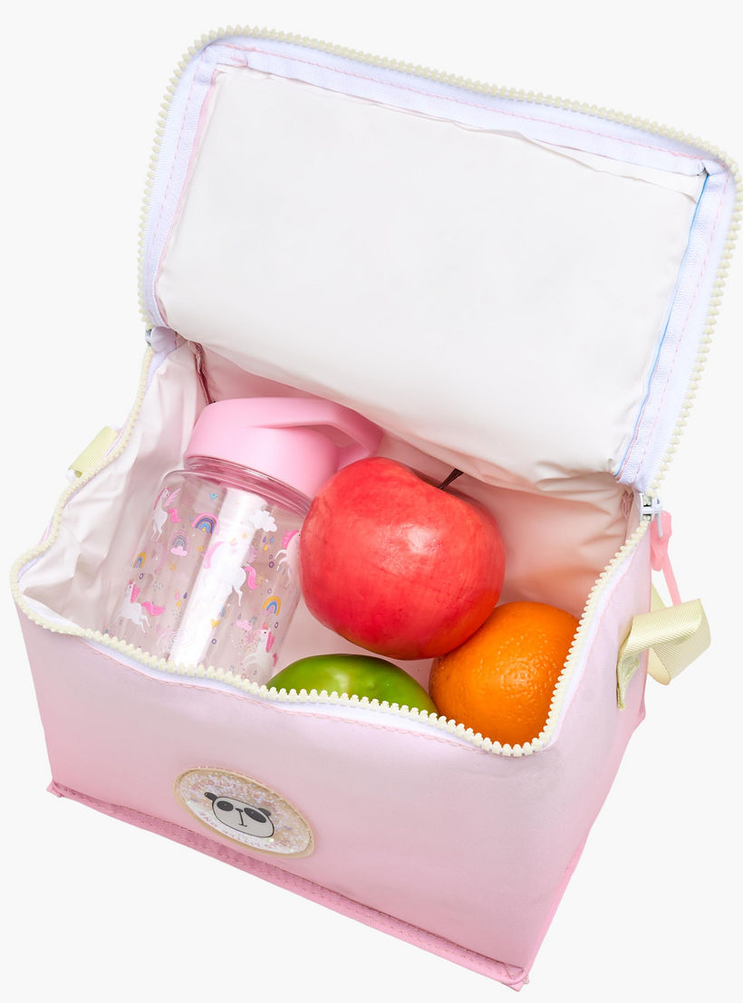 Mayfair Panda Applique Lunch Bag with Adjustable Strap and Zip Closure-school-lunchessentials-lunchbags-image-4