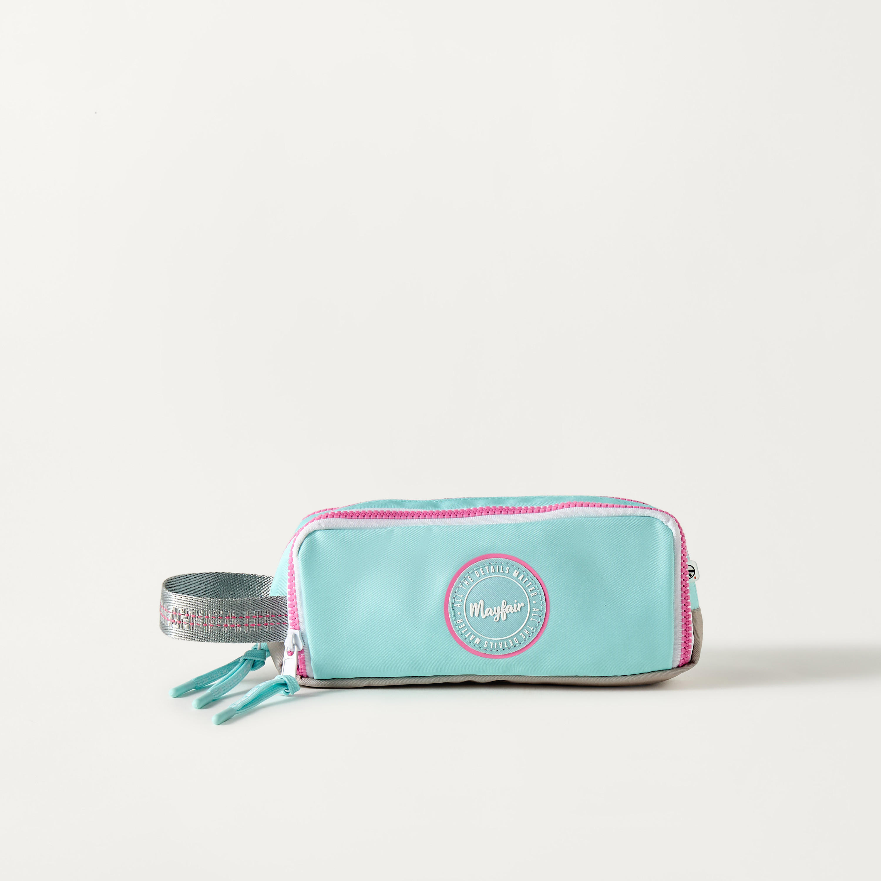 Mayfair Logo Embossed Pencil Pouch with Zip Closure-school-stationery-pencilcases-image-1
