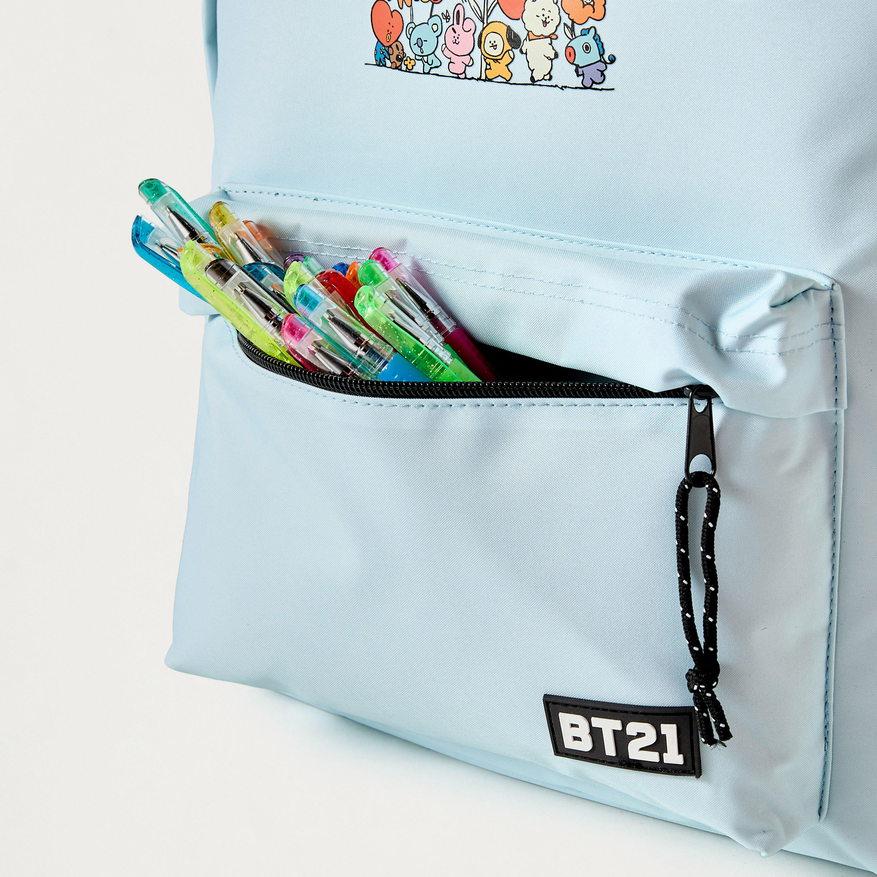 BT21 Graphic Print 17-inch Backpack with Adjustable Shoulder Straps - 43x32x14 cms-school-bagsandbackpacks-backpacks-image-4