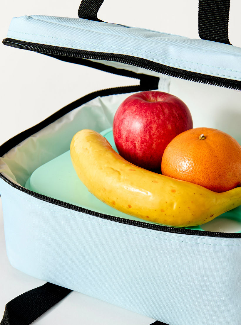 BT21 Graphic Print Lunch Bag with Zip Closure and Detachable Strap-school-lunchessentials-lunchbags-image-4