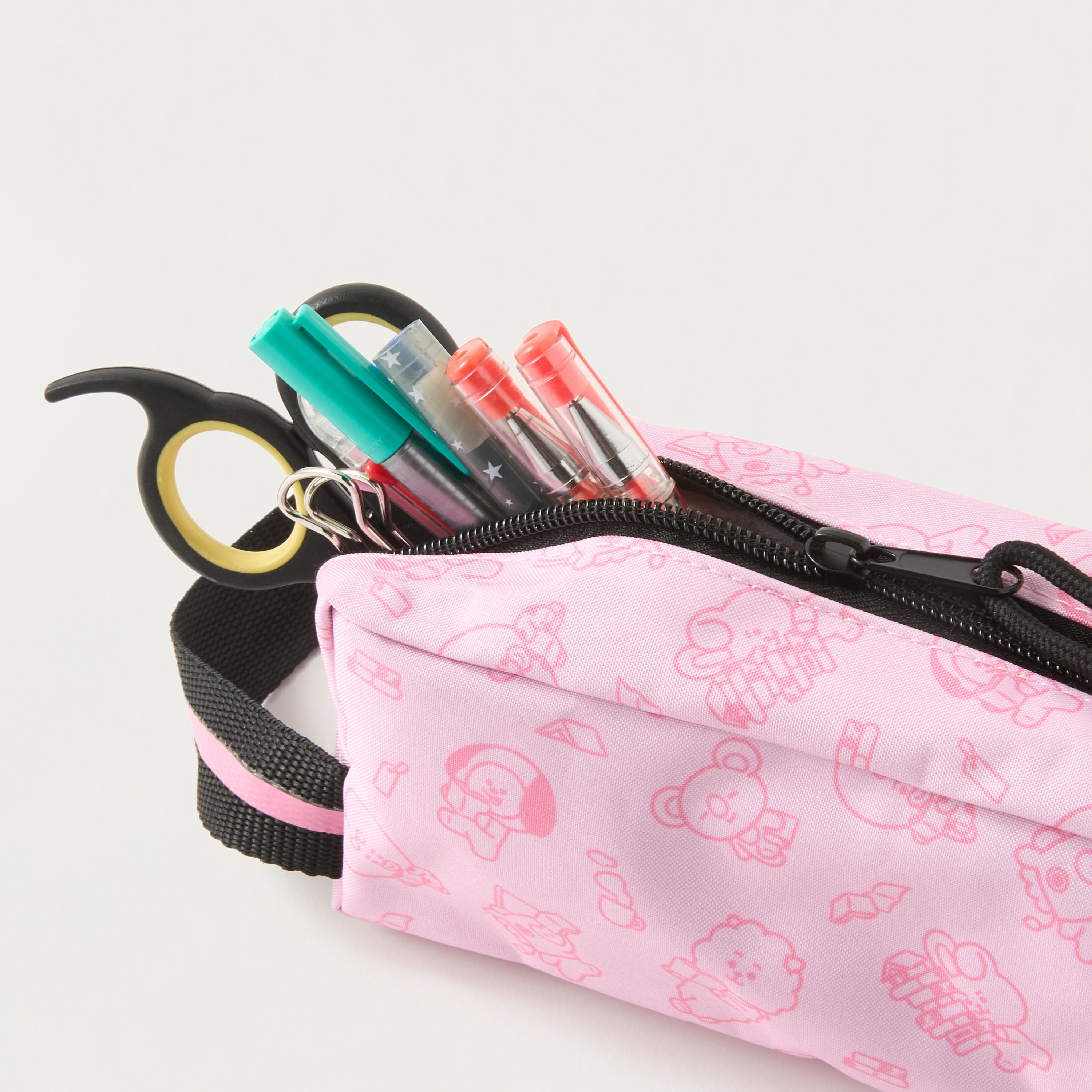 BT21 Printed Pencil Pouch with Zip Closure and Side Handle-school-stationery-pencilcases-image-4