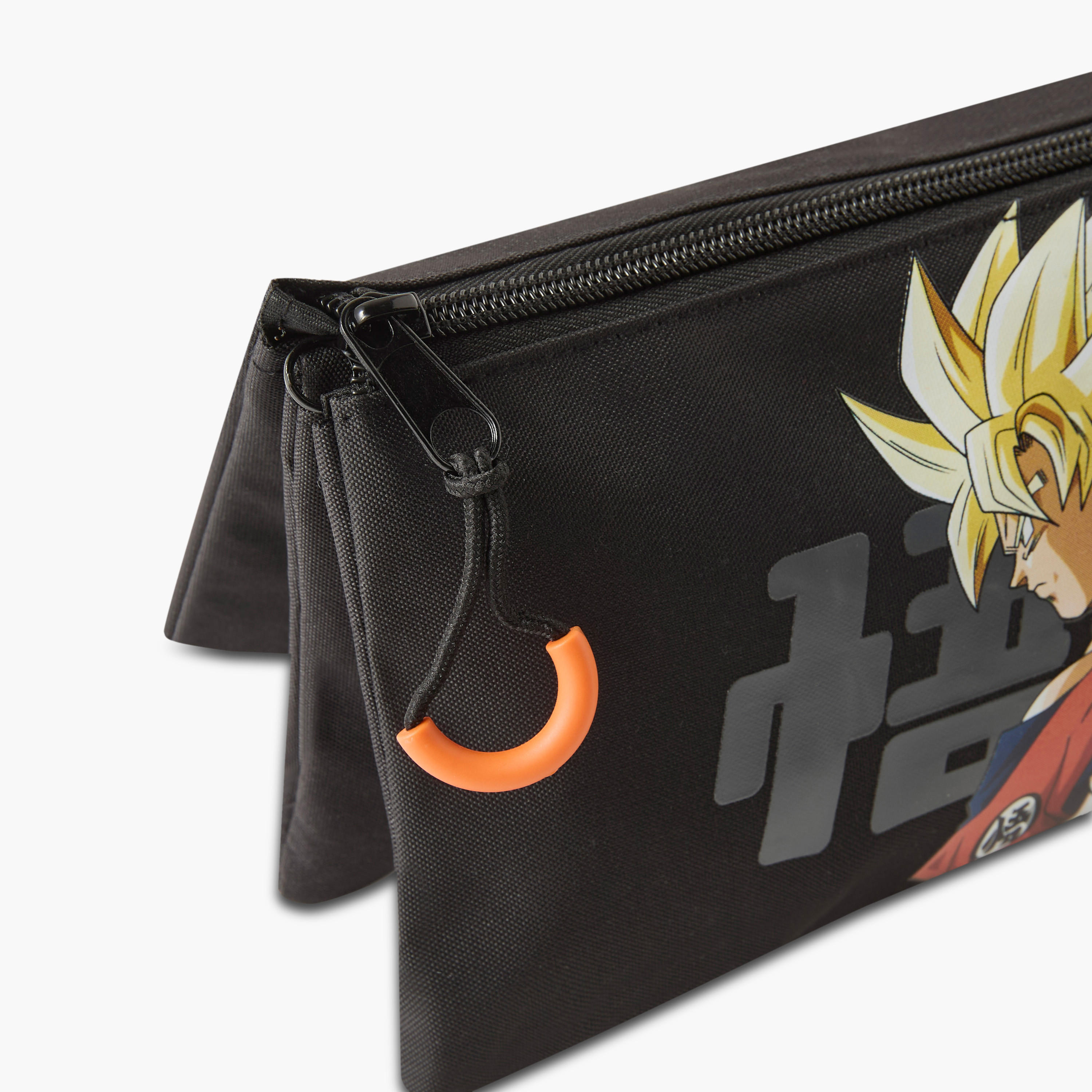 Dragon Ball Saiyan Print 3-Compartment Pencil Pouch-school-stationery-pencilcases-image-3