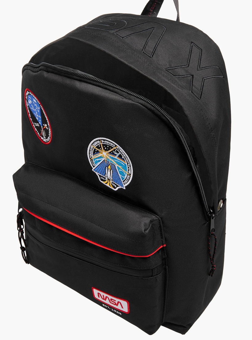 Nasa Patchwork Detail 17-Inch Backpack with Adjustable Straps - 43x32x14 cms-school-bagsandbackpacks-backpacks-image-6