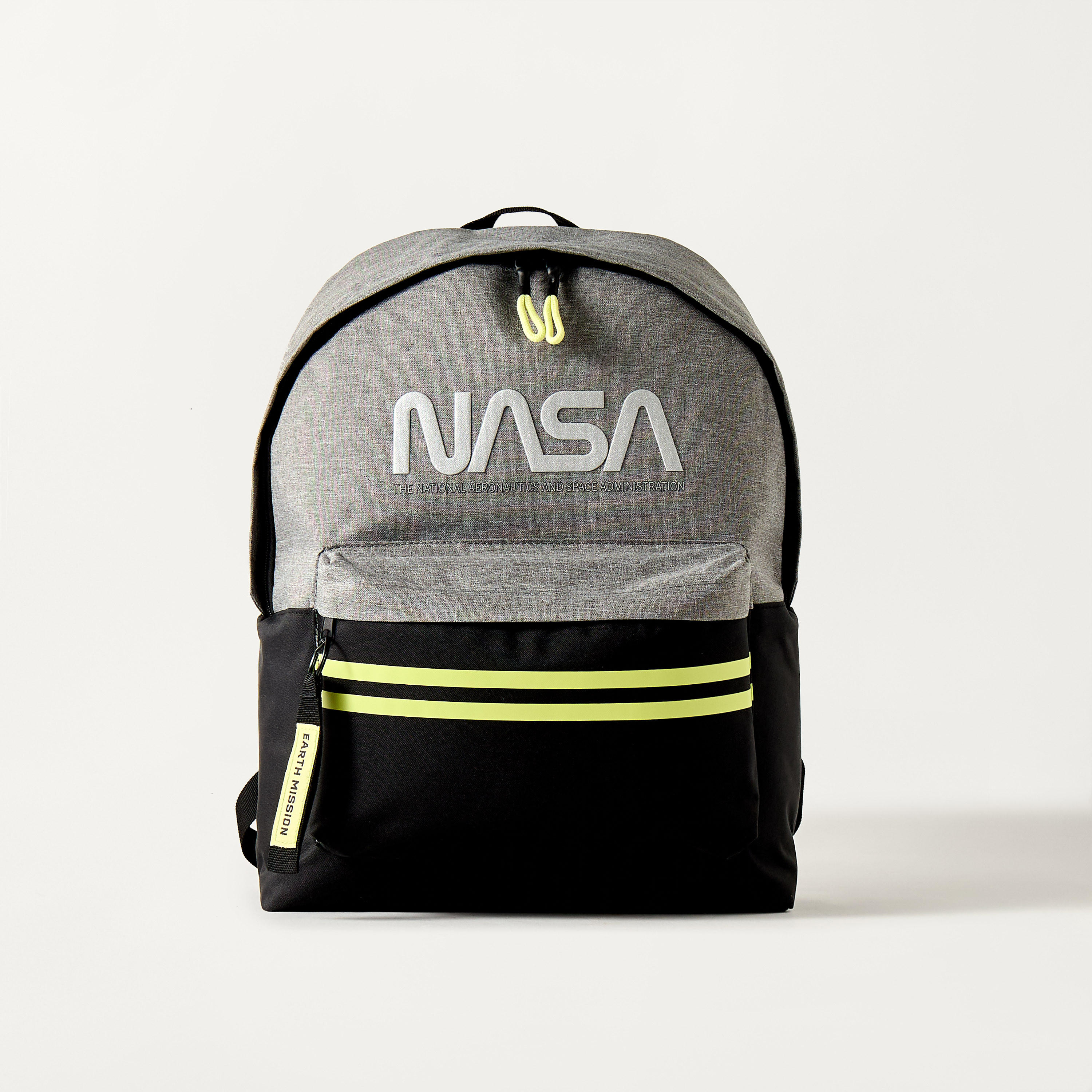 Nasa Textured 17-inch Backpack with Adjustable Shoulder Straps - 43x32x14 cms-school-bagsandbackpacks-backpacks-image-1