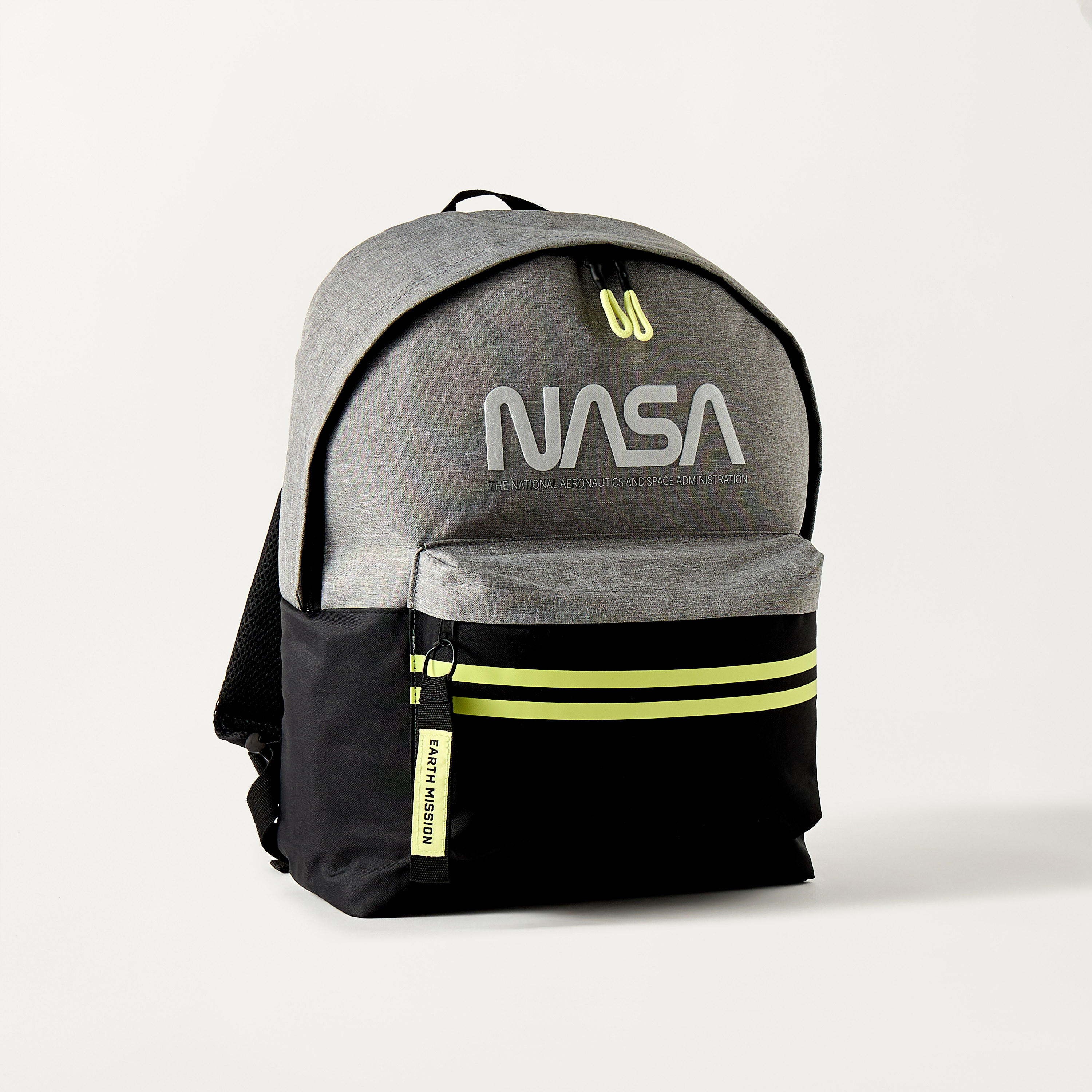 Nasa Textured 17-inch Backpack with Adjustable Shoulder Straps - 43x32x14 cms-school-bagsandbackpacks-backpacks-image-3