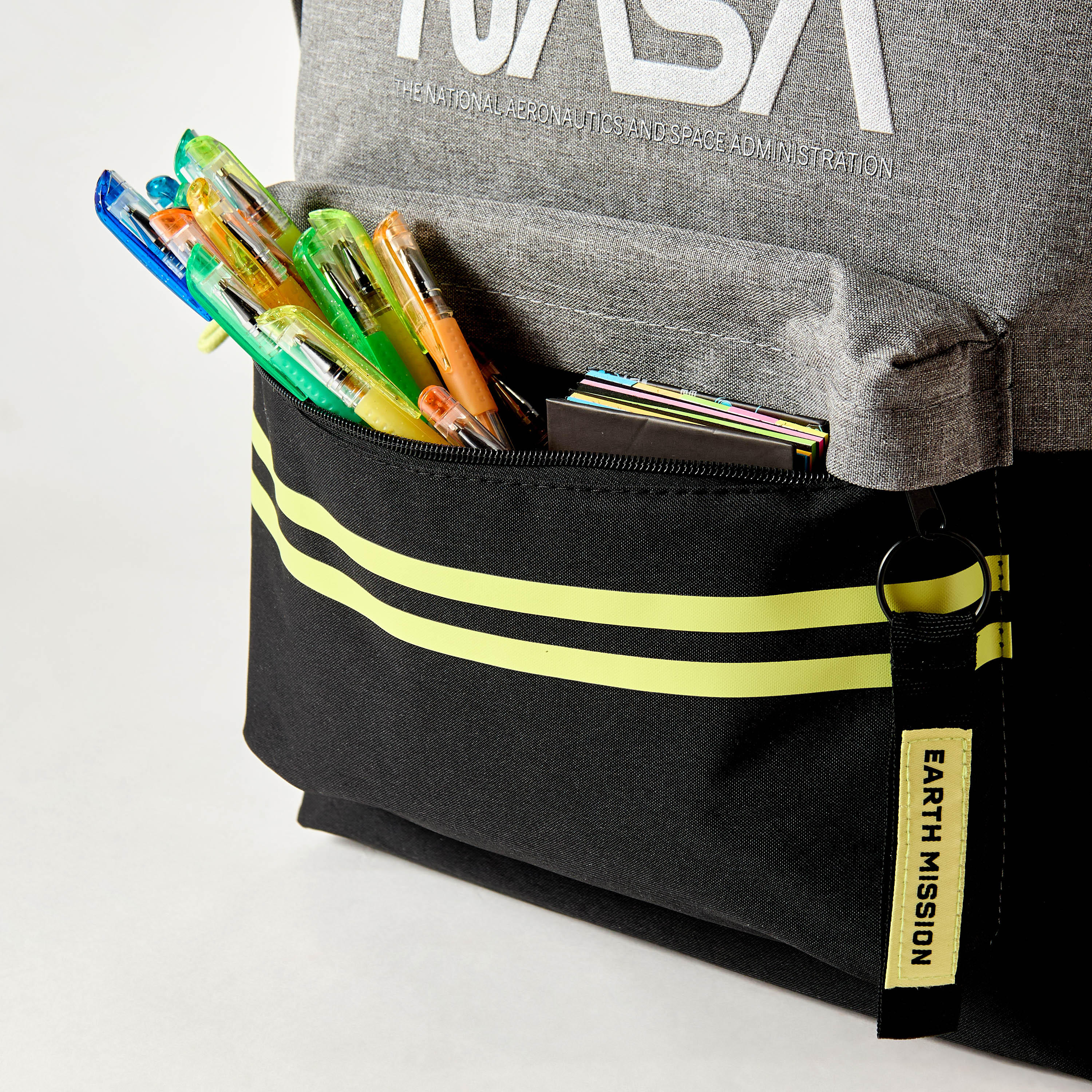 Nasa Textured 17-inch Backpack with Adjustable Shoulder Straps - 43x32x14 cms-school-bagsandbackpacks-backpacks-image-4