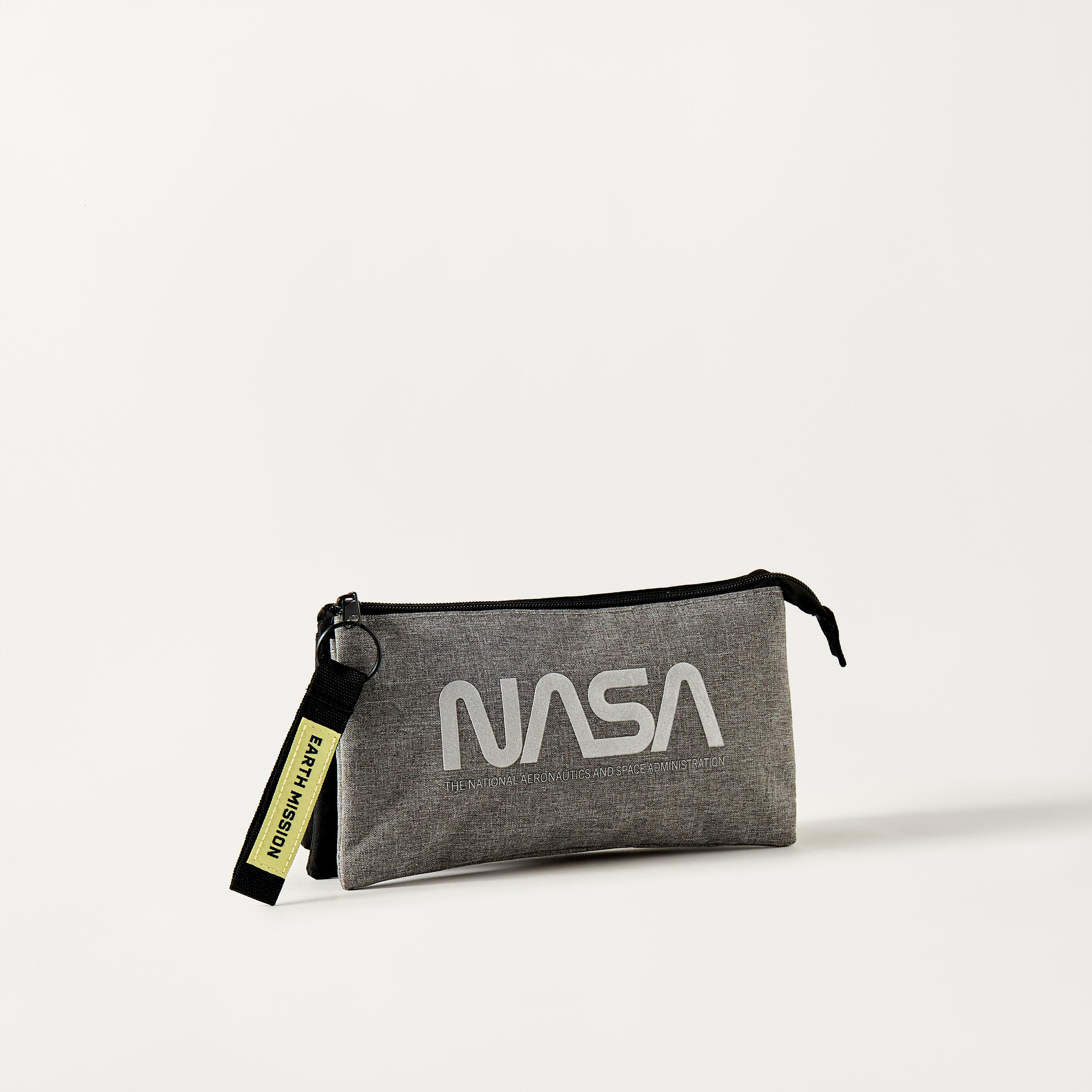 Nasa Textured Pencil Pouch with Zip Closure-school-stationery-pencilcases-image-3