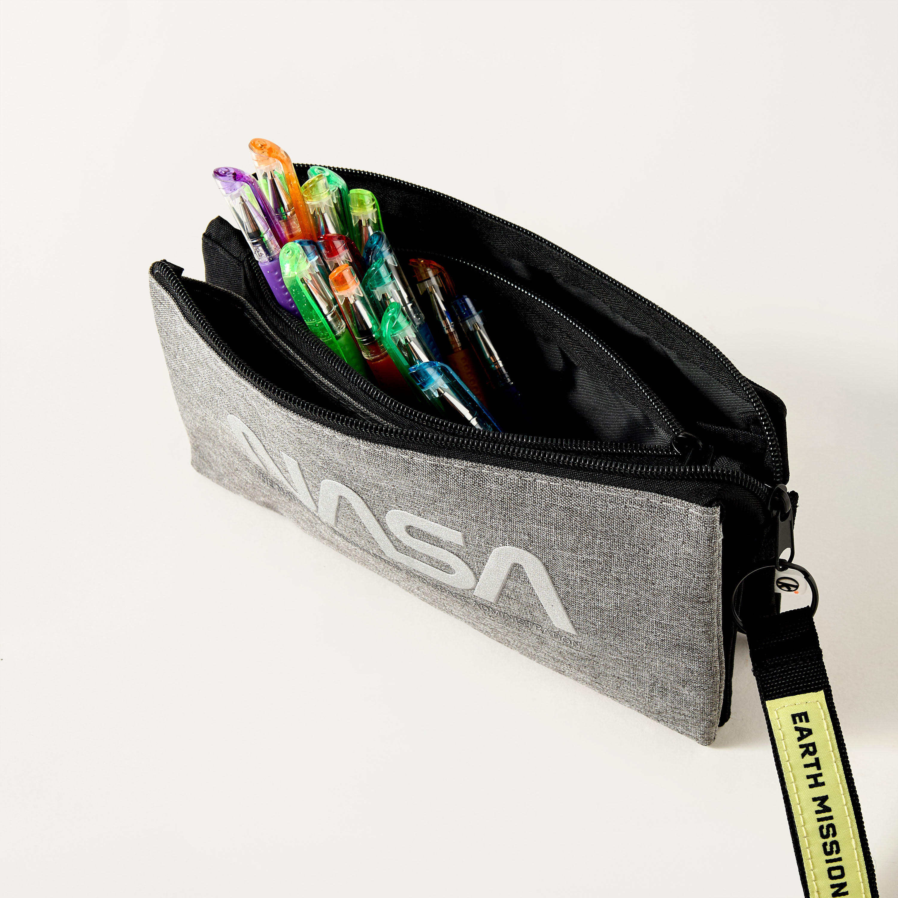 Nasa Textured Pencil Pouch with Zip Closure-school-stationery-pencilcases-image-5