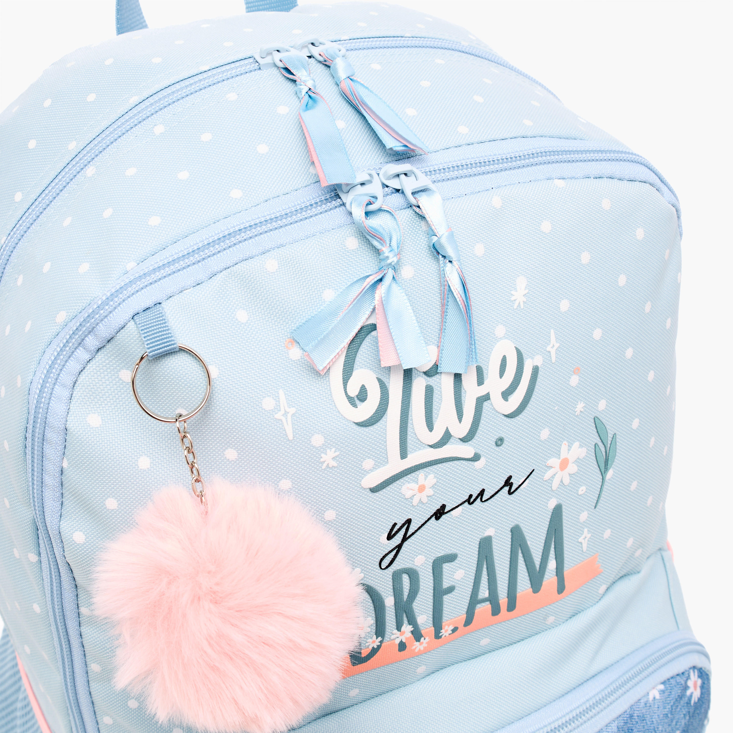 Roll Road Floral Print Backpack with Adjustable Straps - 33x46x17 cm-school-bagsandbackpacks-backpacks-image-5