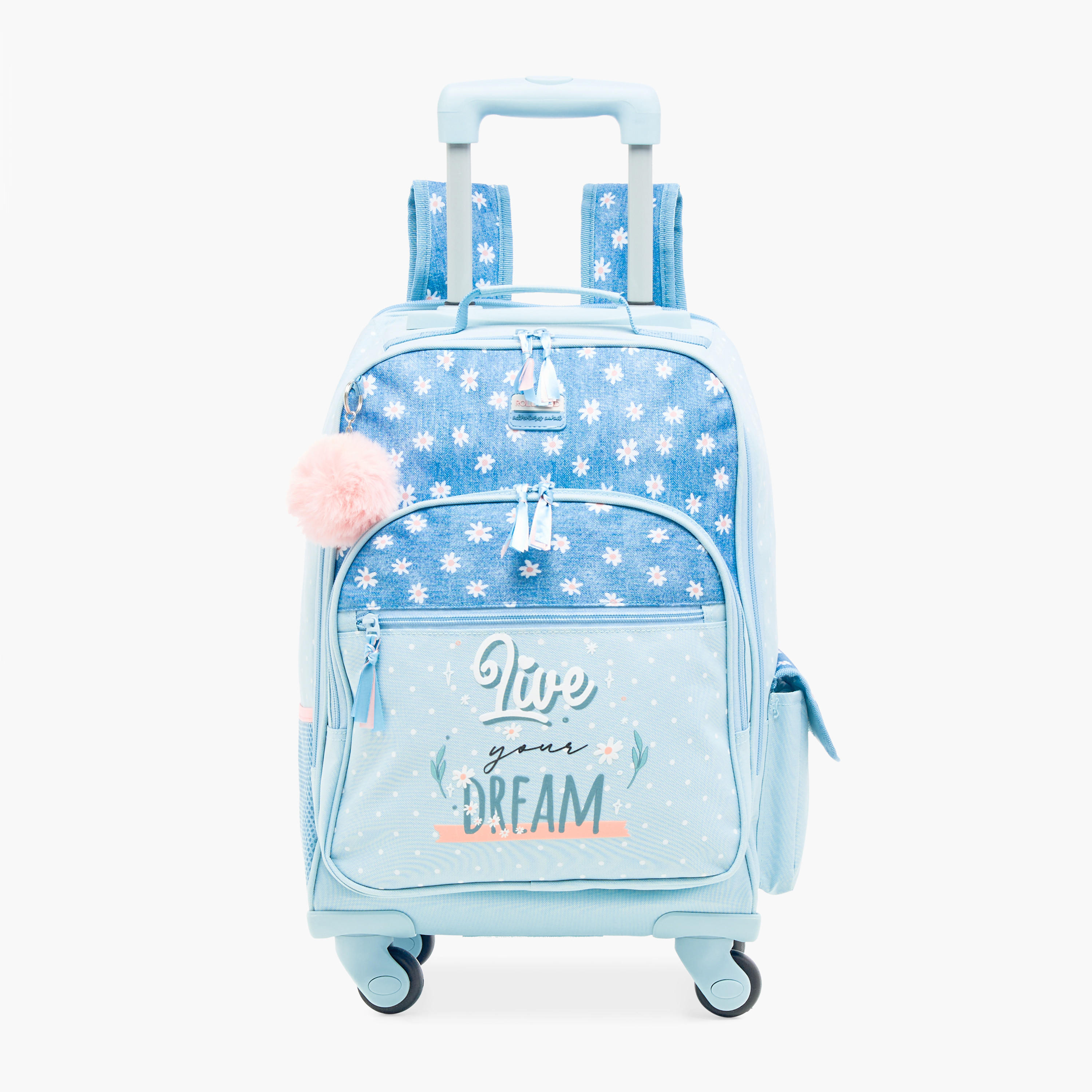 شنطة ظهر بطباعة زهور من رول رود-school-bagsandbackpacks-trolleybags-image-1