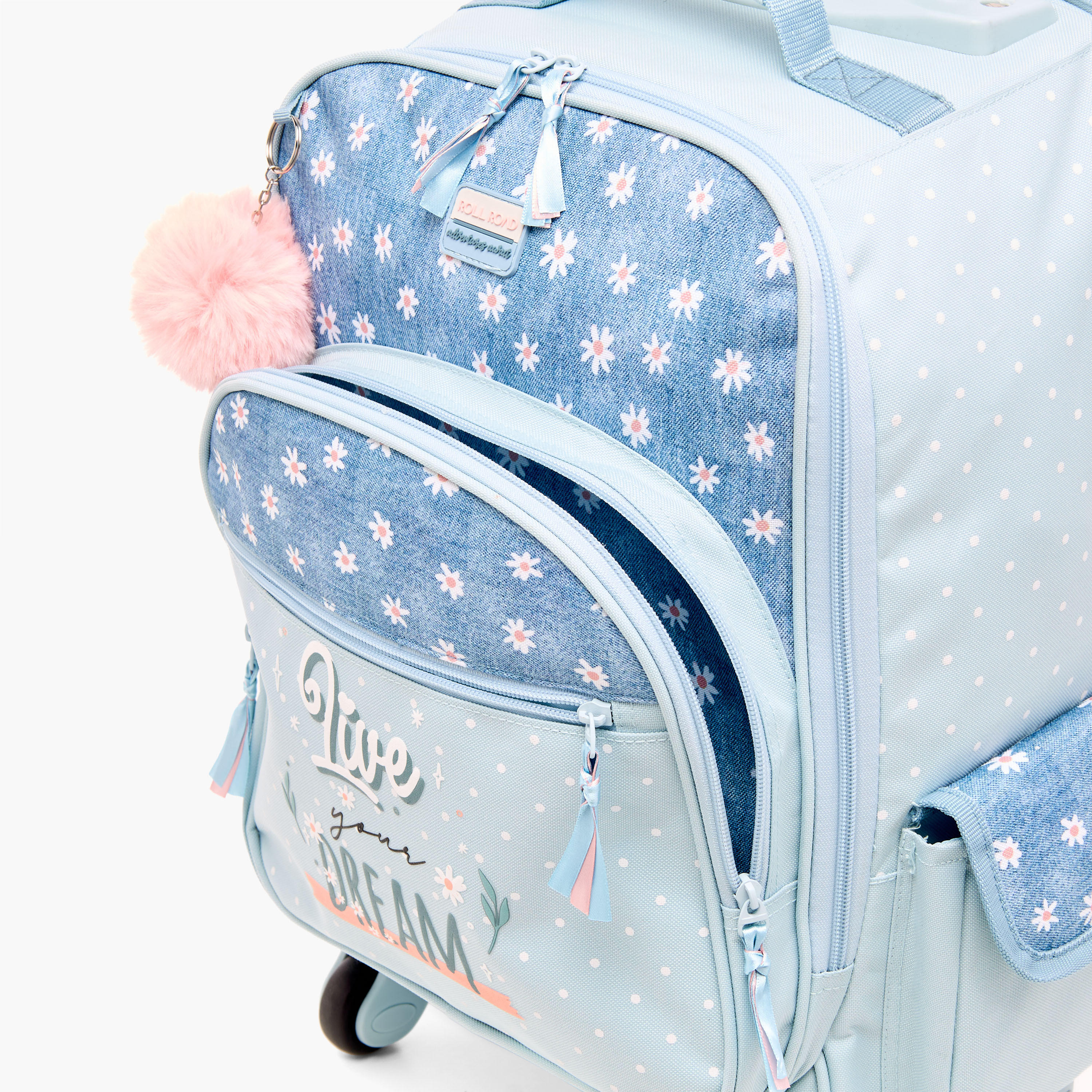 شنطة ظهر بطباعة زهور من رول رود-school-bagsandbackpacks-trolleybags-image-10