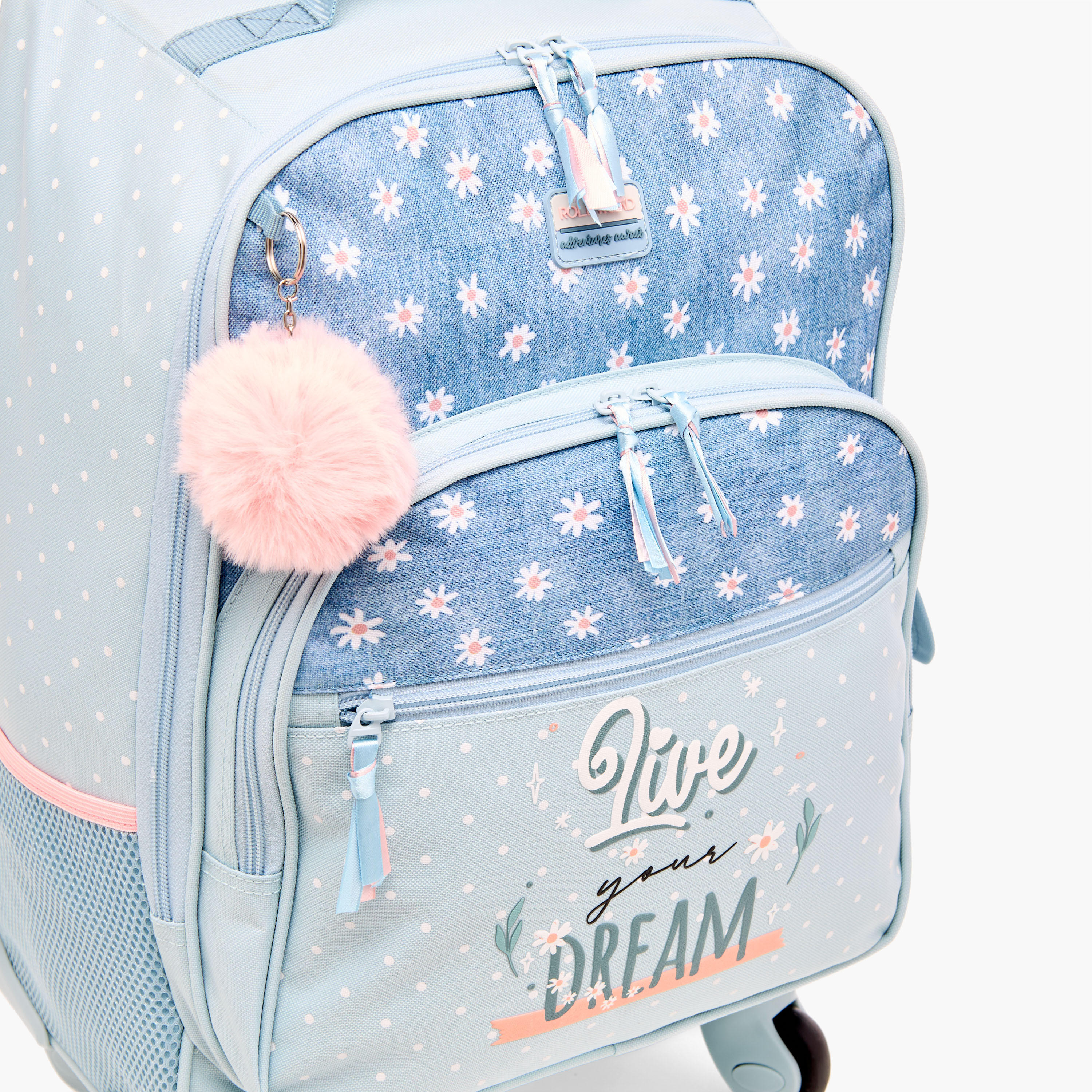 شنطة ظهر بطباعة زهور من رول رود-school-bagsandbackpacks-trolleybags-image-8