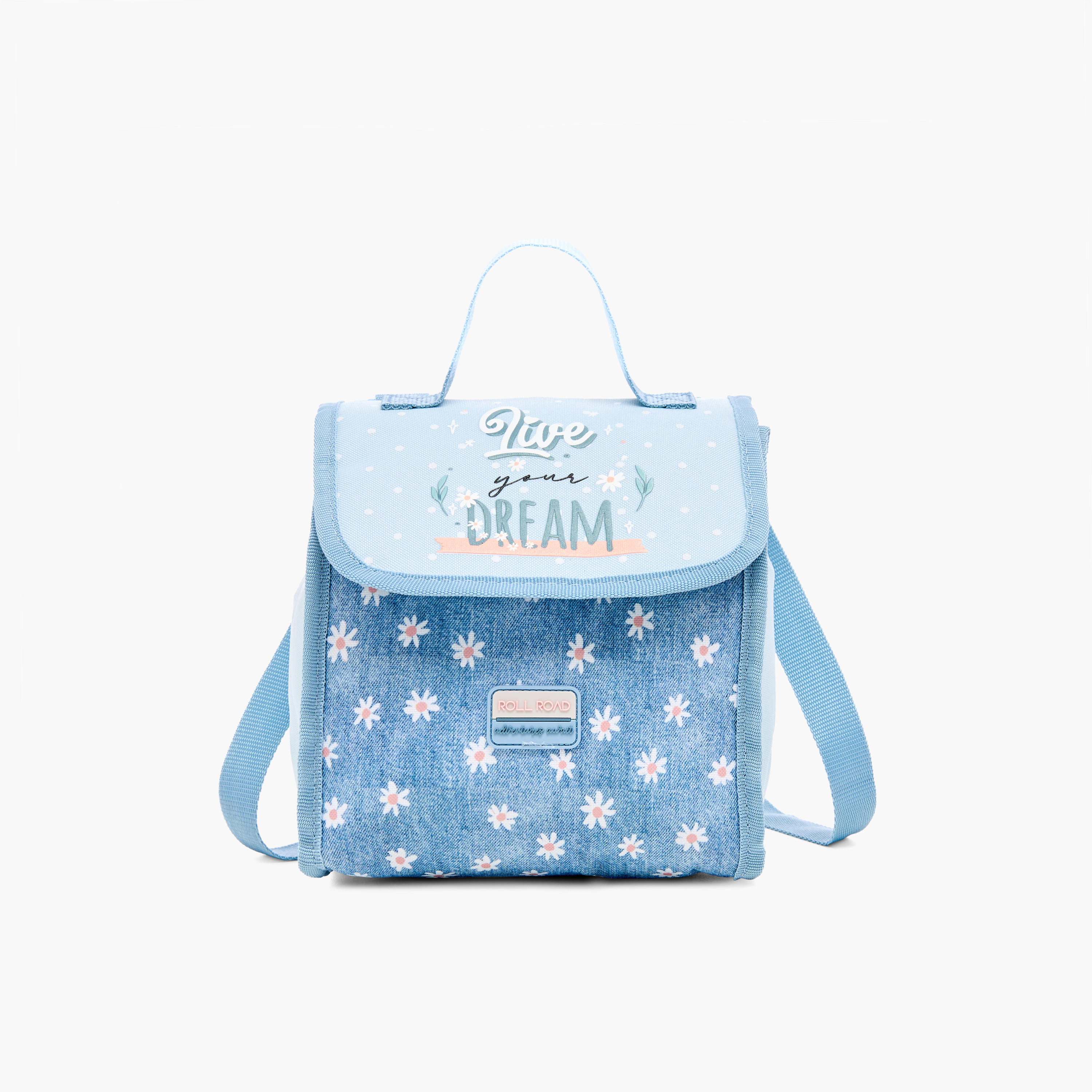 Roll Road Floral Print Lunch Bag with Zip Closure-school-lunchessentials-lunchbags-image-1