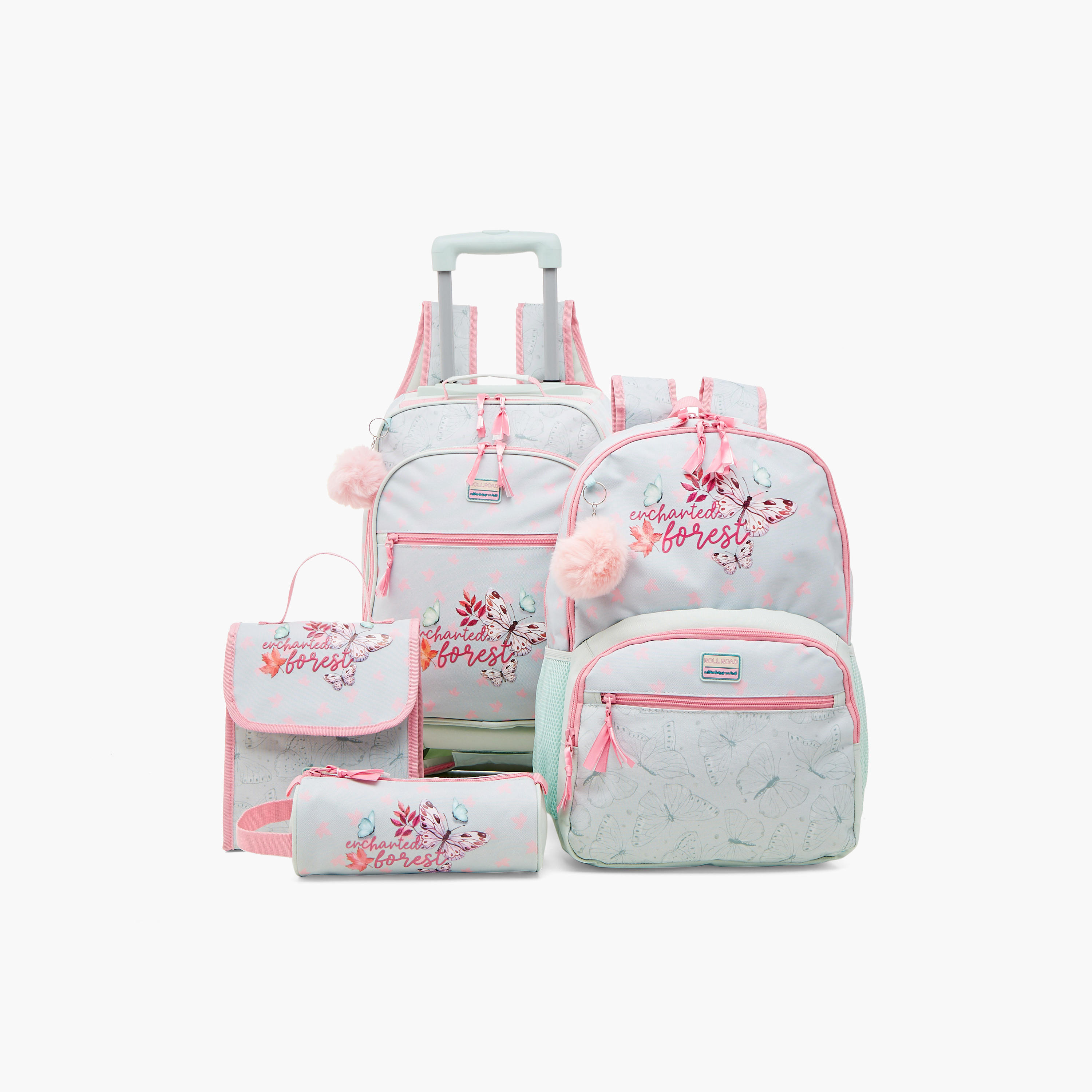 Roll Road Butterfly Print 18 inch Backpack with Adjustable Straps - 33x46x17 cm-school-bagsandbackpacks-backpacks-image-11