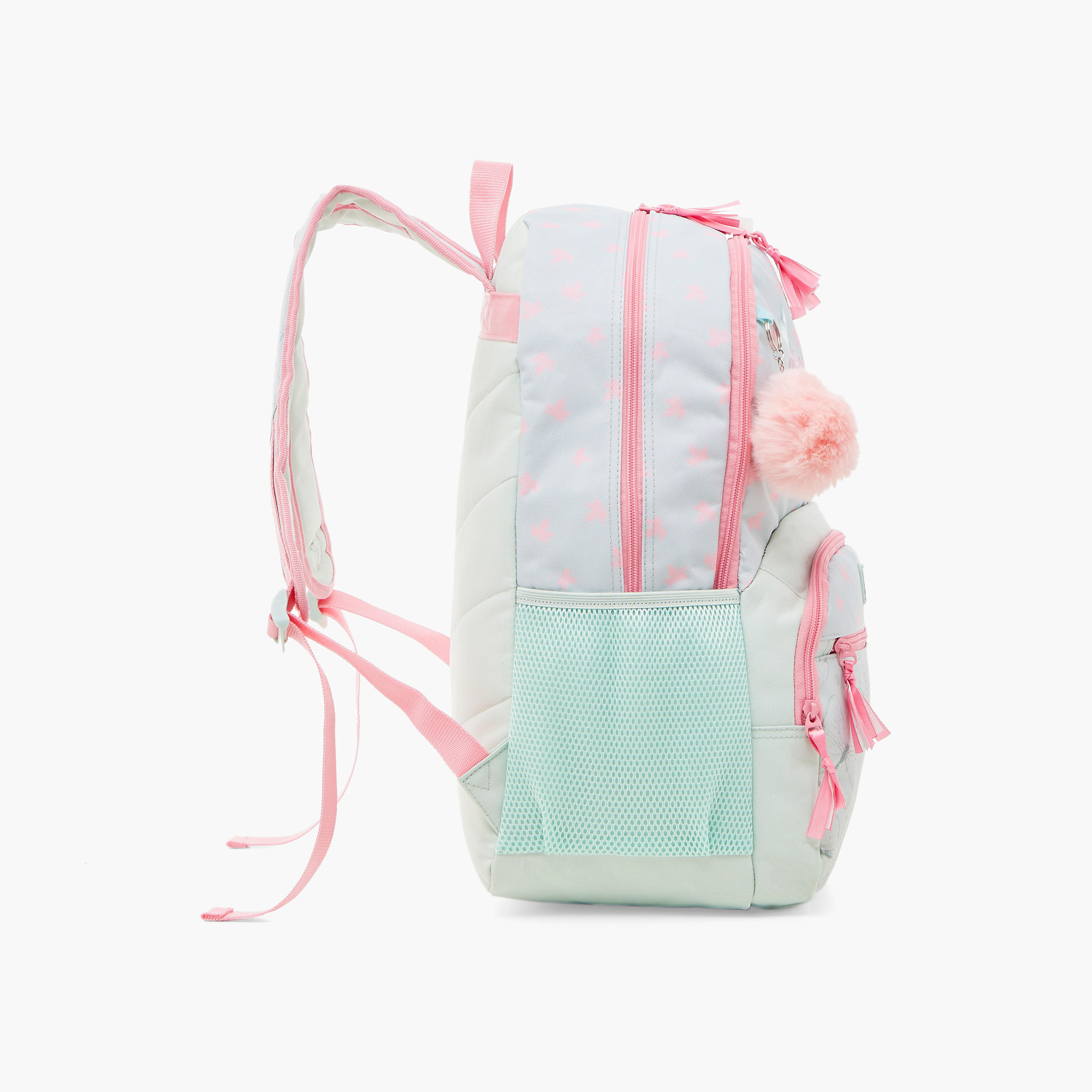 Roll Road Butterfly Print 18 inch Backpack with Adjustable Straps - 33x46x17 cm-school-bagsandbackpacks-backpacks-image-5