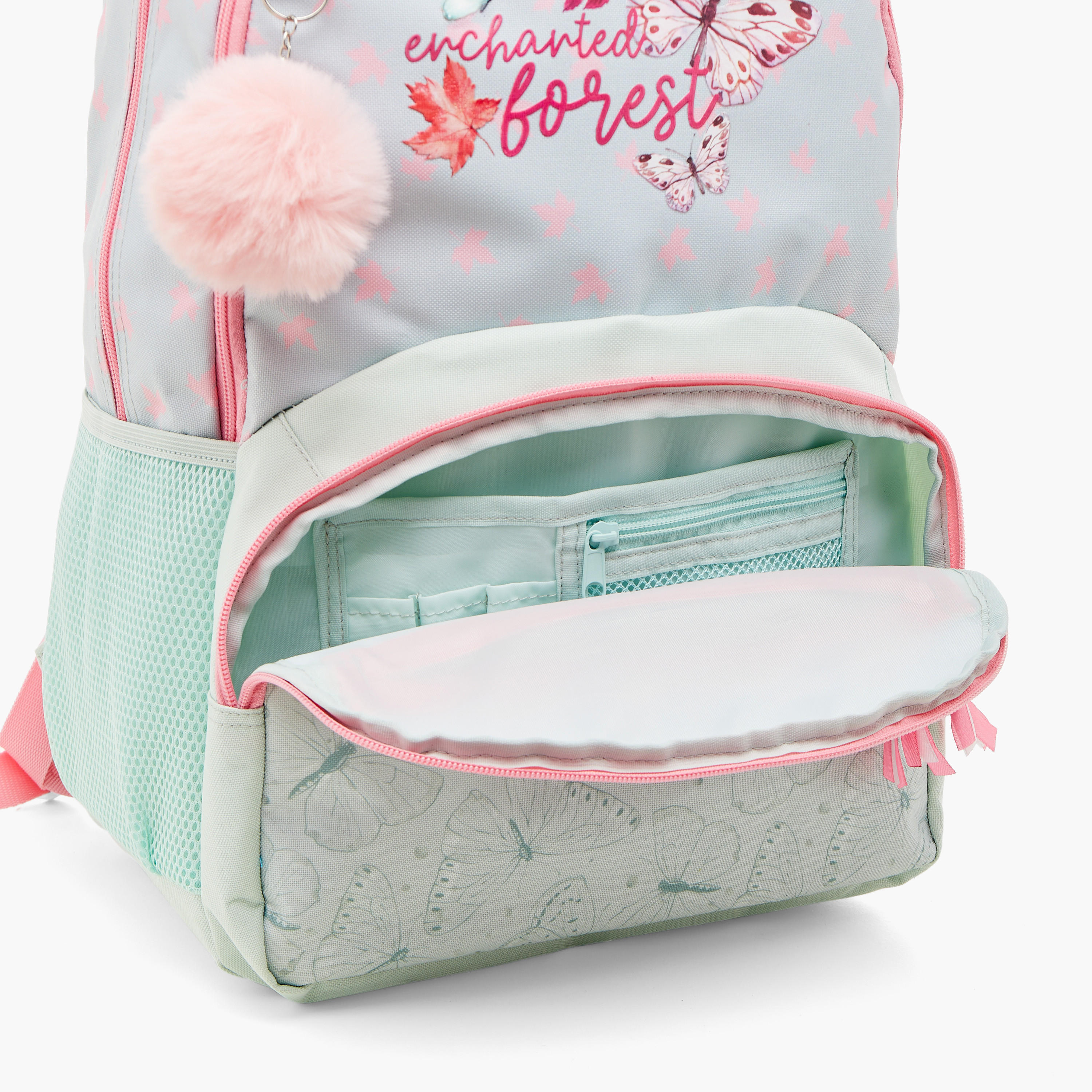 Roll Road Butterfly Print 18 inch Backpack with Adjustable Straps - 33x46x17 cm-school-bagsandbackpacks-backpacks-image-7