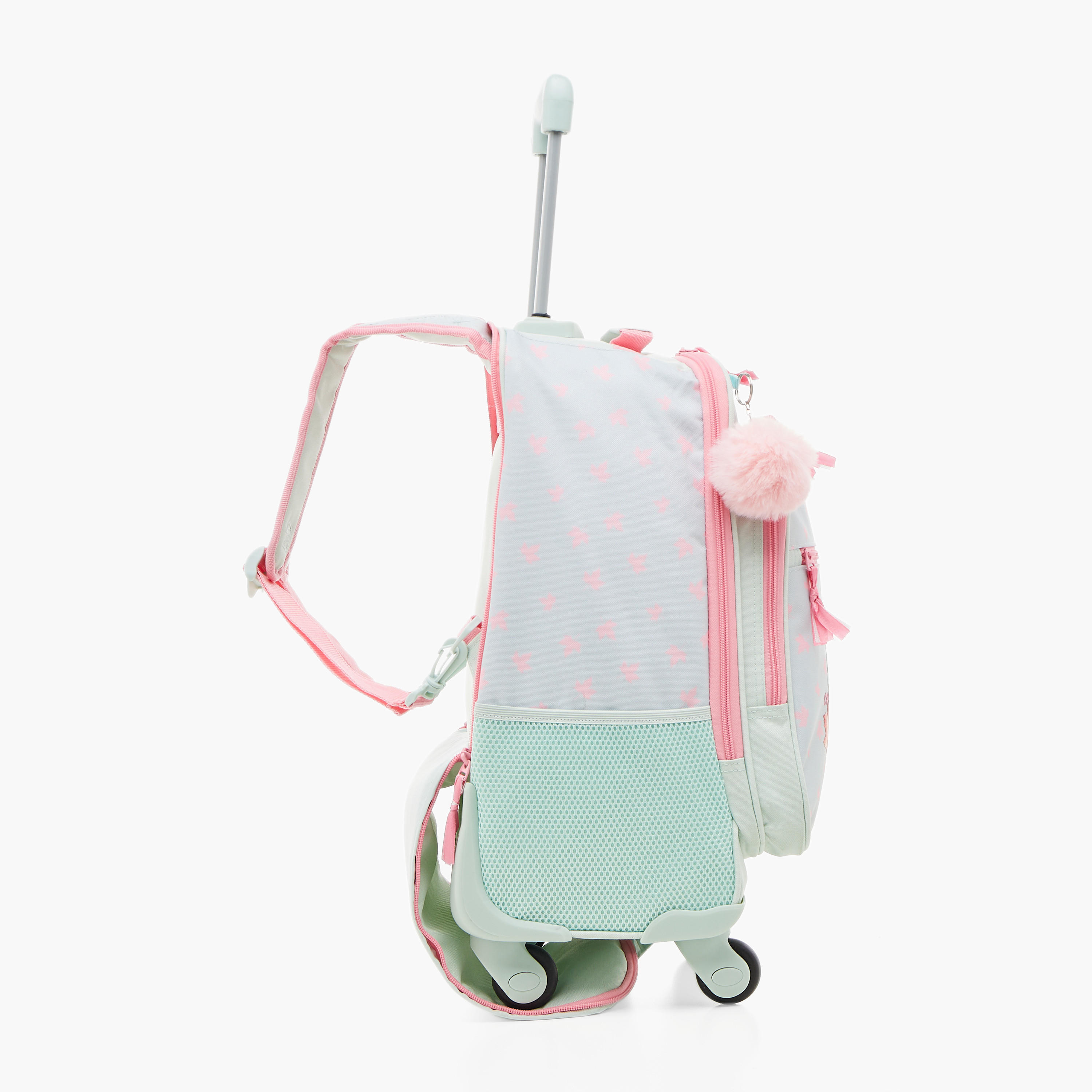 Roll Road Printed 17-inch Trolley Backpack with Retractable Handle and Zip Closure - 33x44x21 cms-school-bagsandbackpacks-trolleybags-image-12