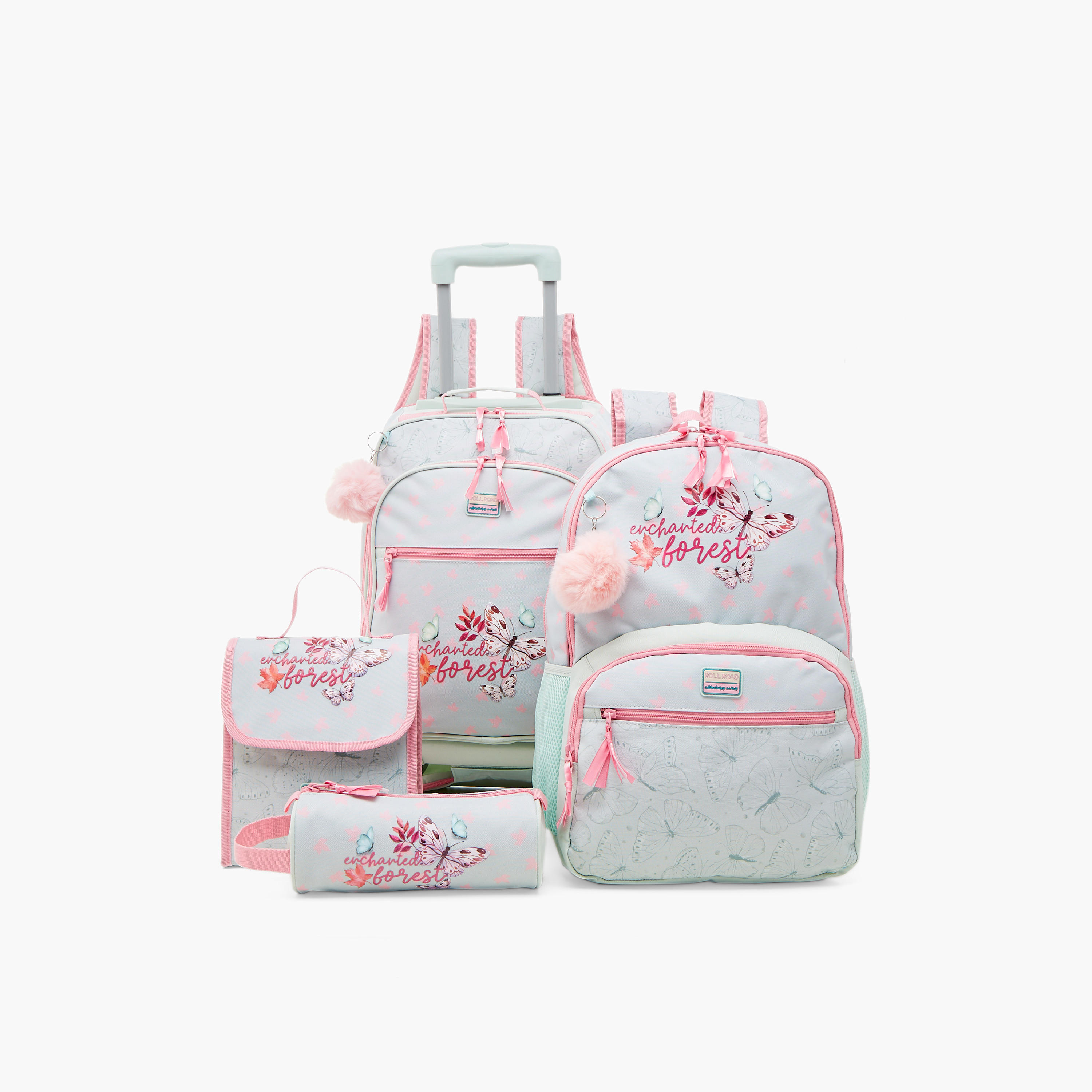 Roll Road Printed 17-inch Trolley Backpack with Retractable Handle and Zip Closure - 33x44x21 cms-school-bagsandbackpacks-trolleybags-image-13