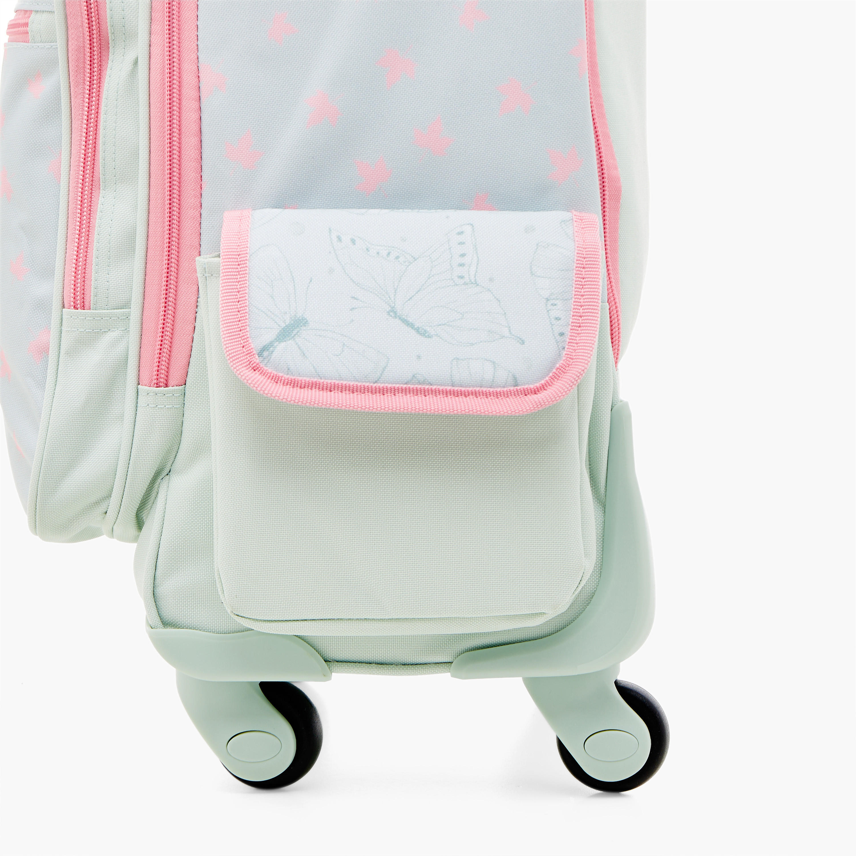 Roll Road Printed 17-inch Trolley Backpack with Retractable Handle and Zip Closure - 33x44x21 cms-school-bagsandbackpacks-trolleybags-image-8