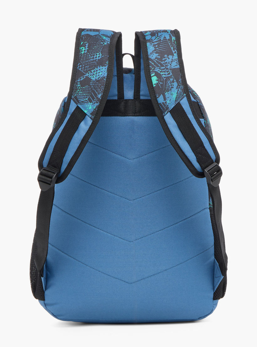 Roll Road All-Over Football Print 18 inch Backpack with Adjustable Shoulder Straps - 33x46x17 cm-school-bagsandbackpacks-backpacks-image-5