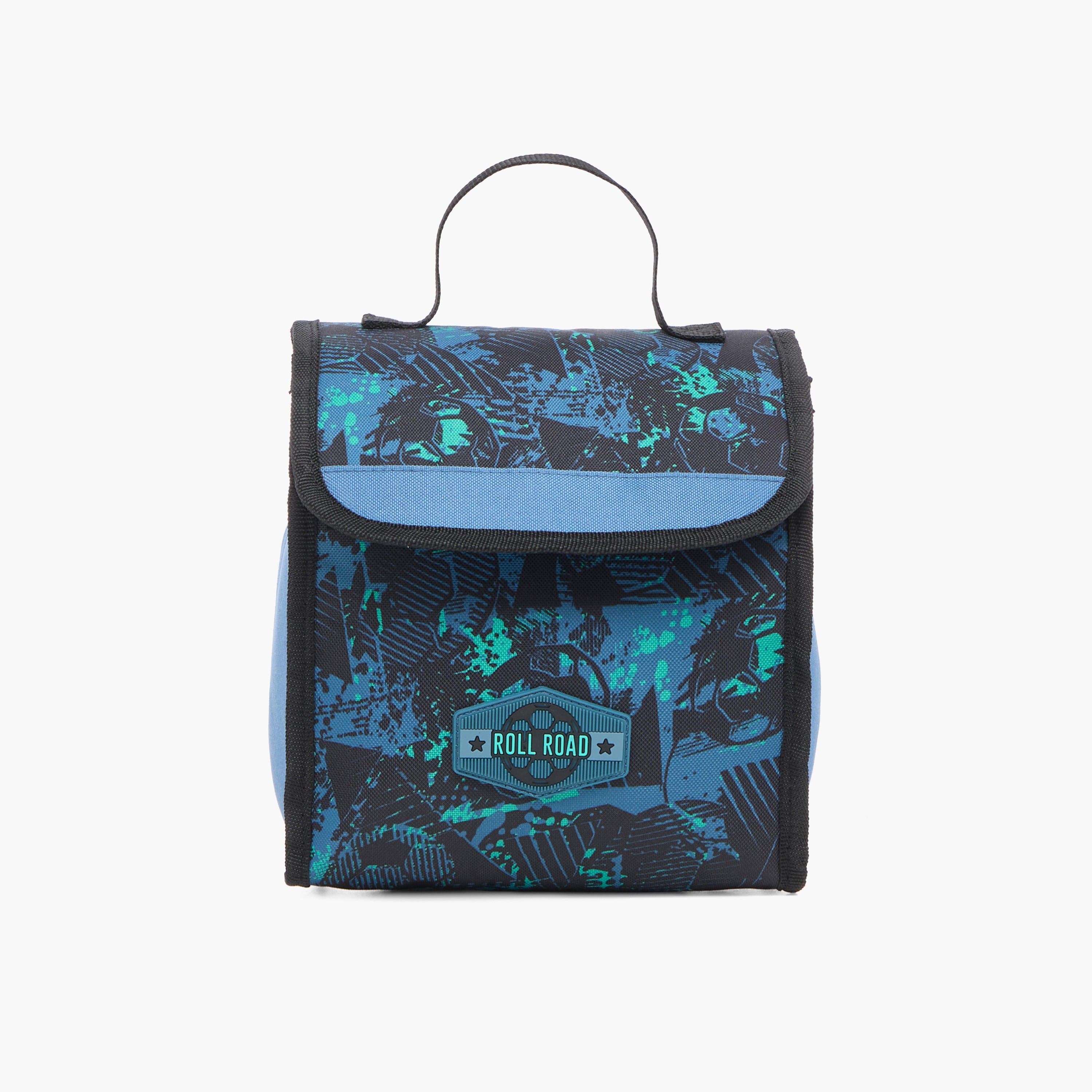 Roll Road All-Over Soccer Print Lunch Bag with Grab Handle-school-lunchessentials-lunchbags-image-1