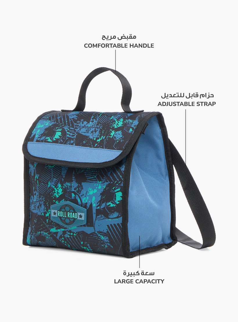 Roll Road All-Over Soccer Print Lunch Bag with Grab Handle-school-lunchessentials-lunchbags-image-6