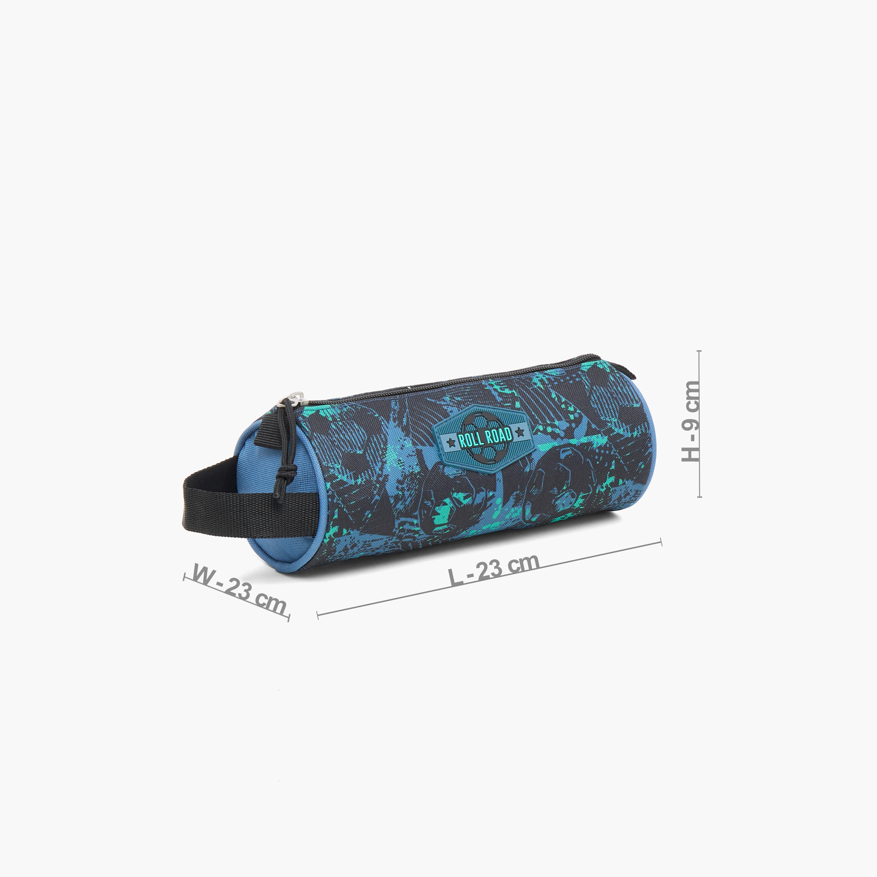 Roll Road All-Over Soccer Print Pencil Pouch with Zip Closure-school-stationery-pencilcases-image-2