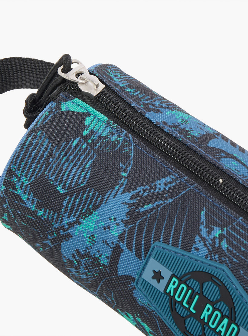 Roll Road All-Over Soccer Print Pencil Pouch with Zip Closure-school-stationery-pencilcases-image-8
