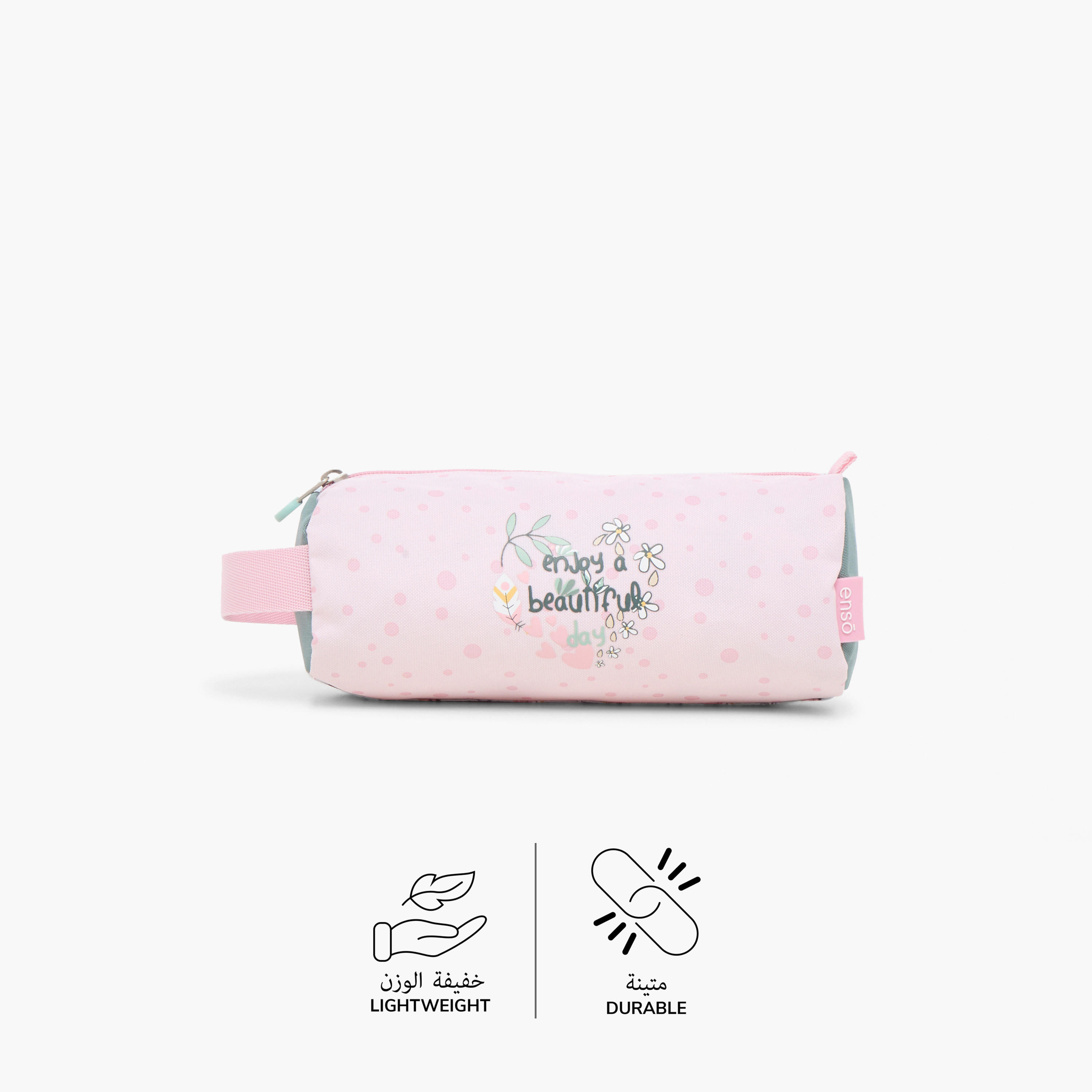 Enso Printed Pencil Pouch with Zip Closure-school-stationery-pencilcases-image-4