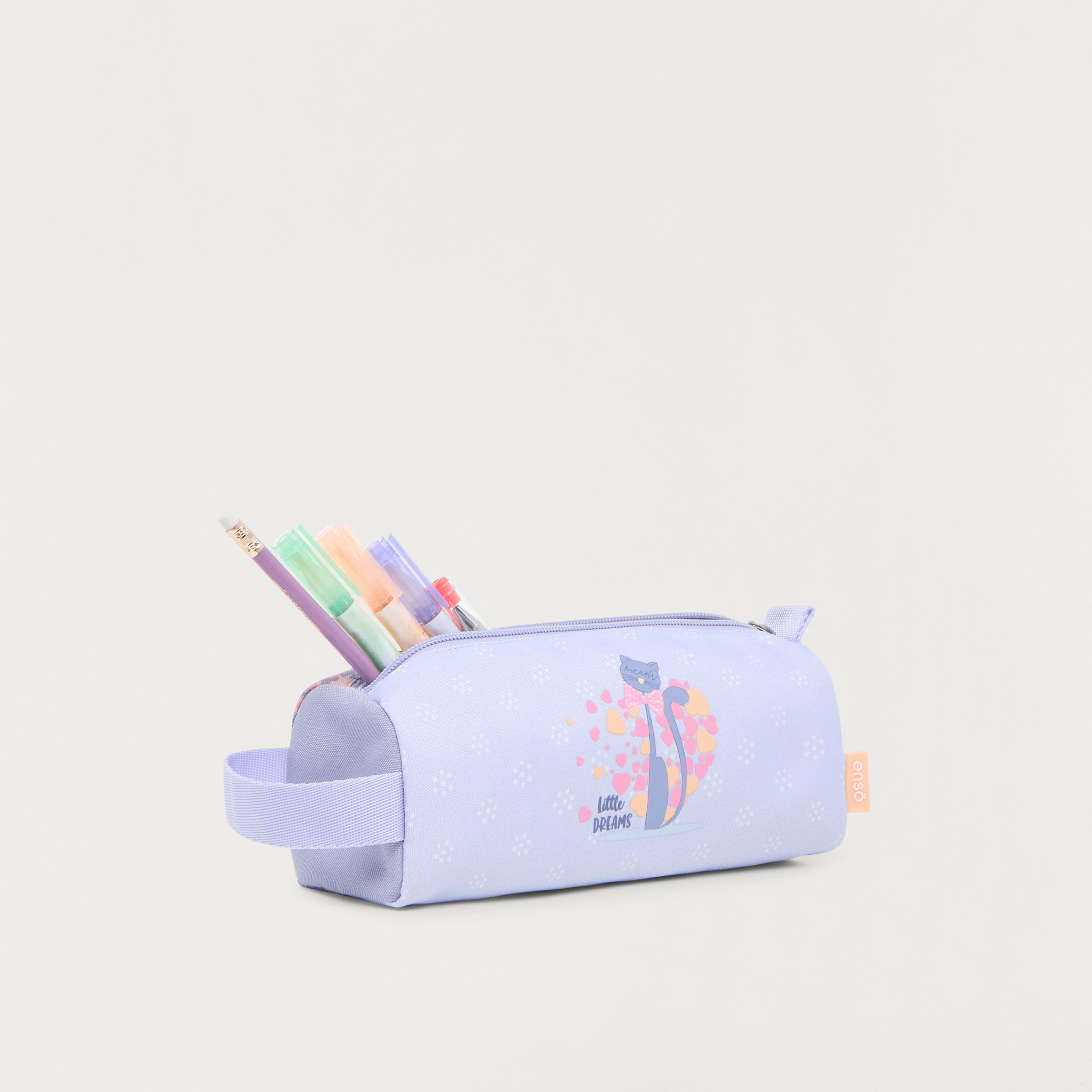 Enso Floral Print Pencil Pouch with Zip Closure-school-stationery-pencilcases-image-6