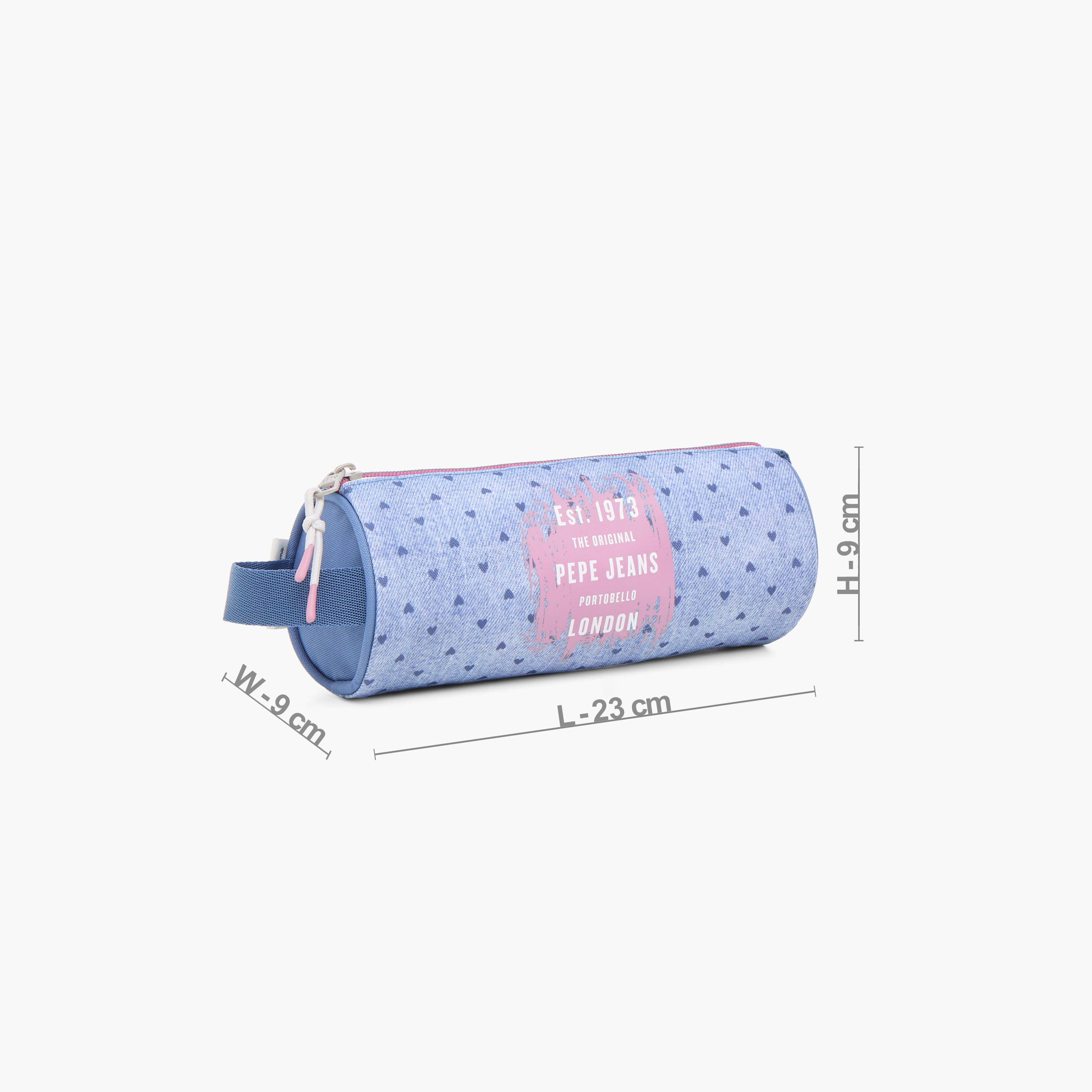Pepe Jeans Printed Pencil Pouch with Zip Closure-school-stationery-pencilcases-image-2