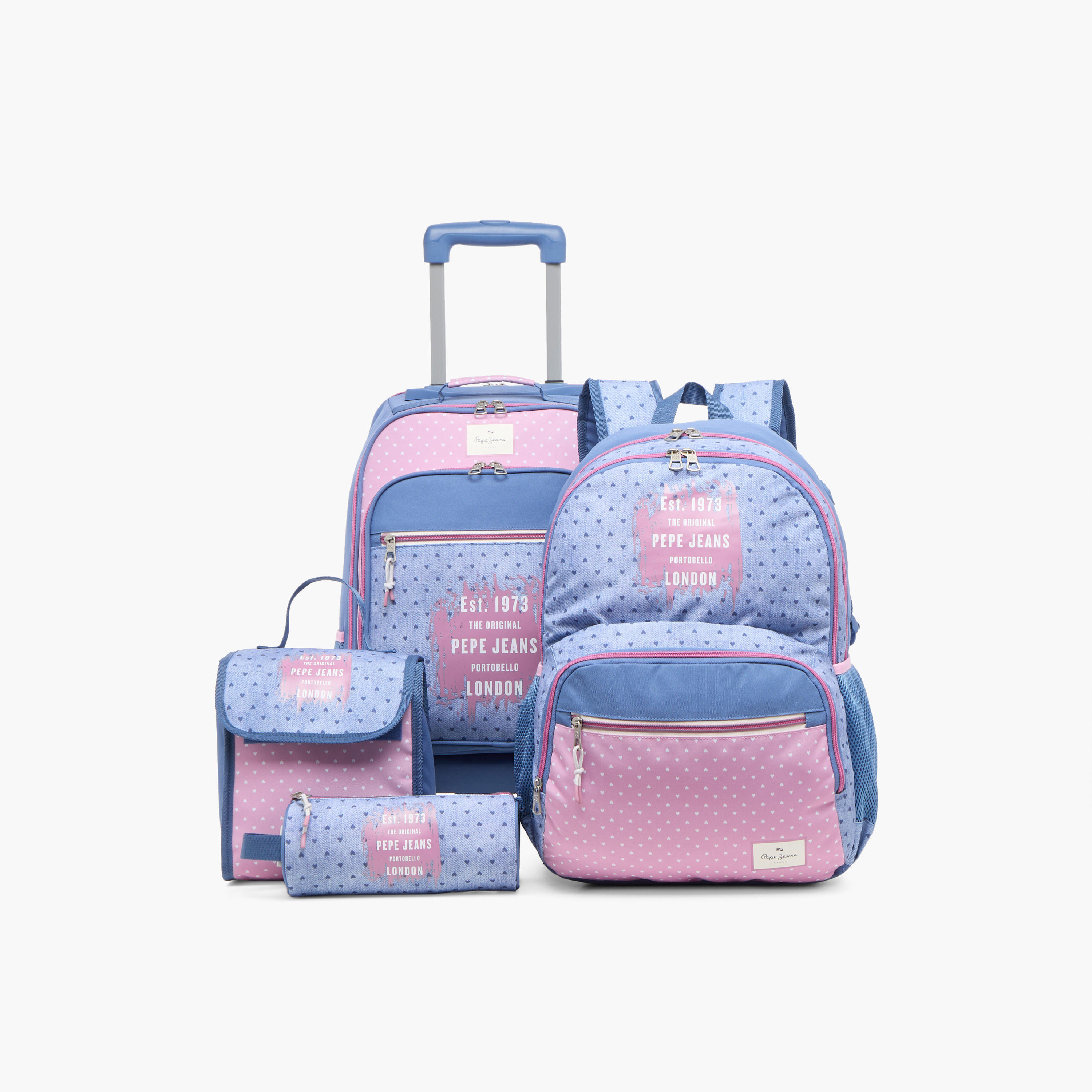 مقلمة بسحاب إغلاق وطبعات بيبي جينز-school-stationery-pencilcases-image-9
