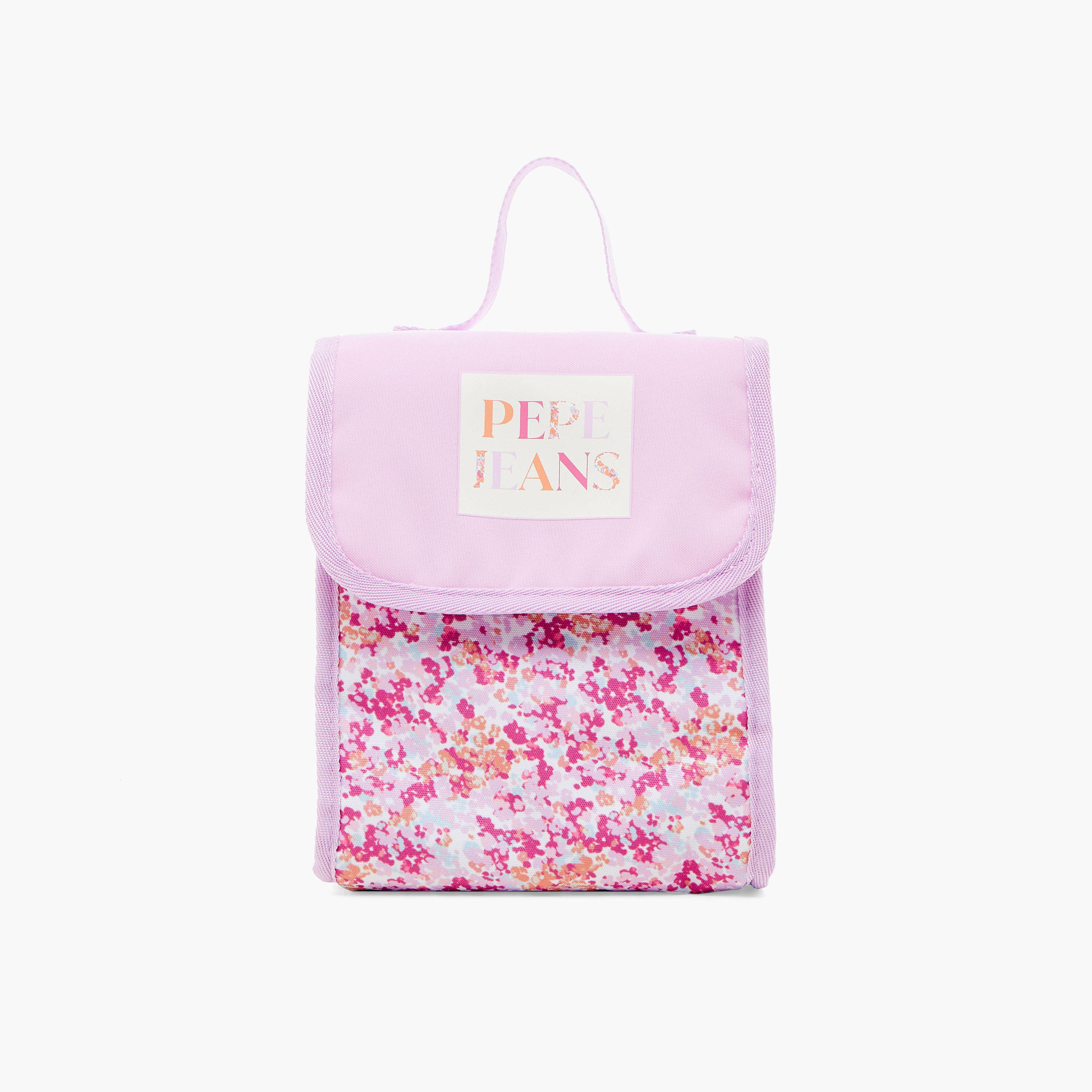 Pepe Jeans Floral Print Lunch Bag with Grab Handle-school-lunchessentials-lunchbags-image-1
