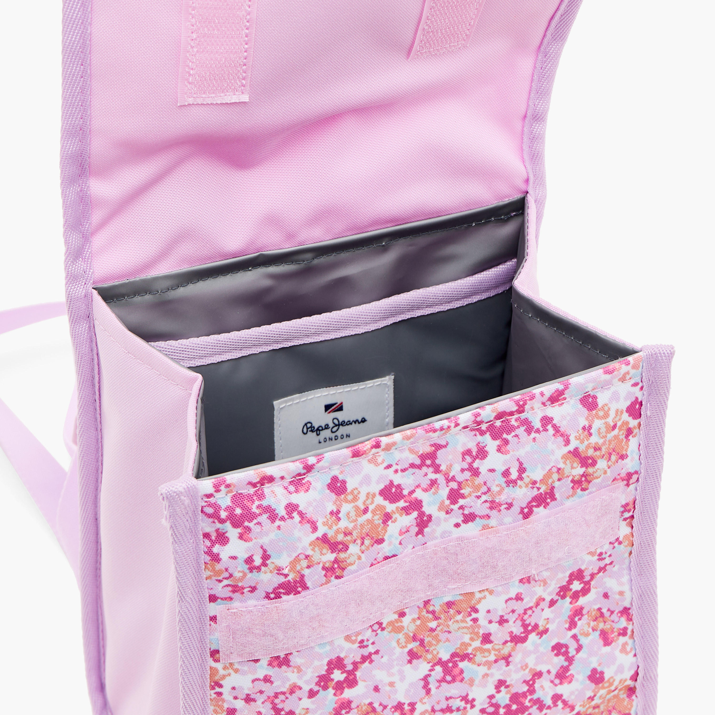 Pepe Jeans Floral Print Lunch Bag with Grab Handle-school-lunchessentials-lunchbags-image-7