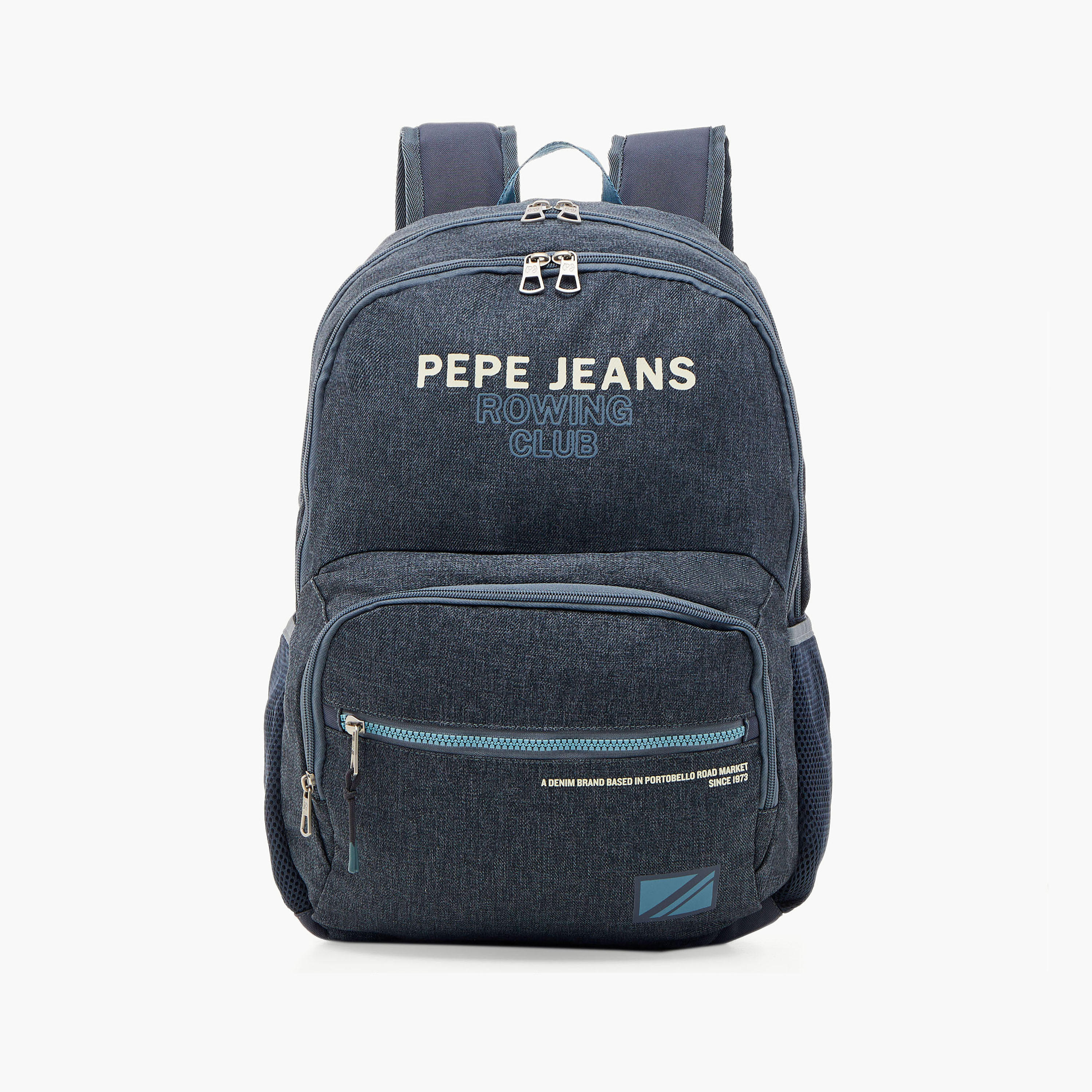 Pepe Jeans Logo Print 18-inch Backpack with Adjustable Straps and Zip Closure - 33x17x17 cms-school-bagsandbackpacks-backpacks-image-1