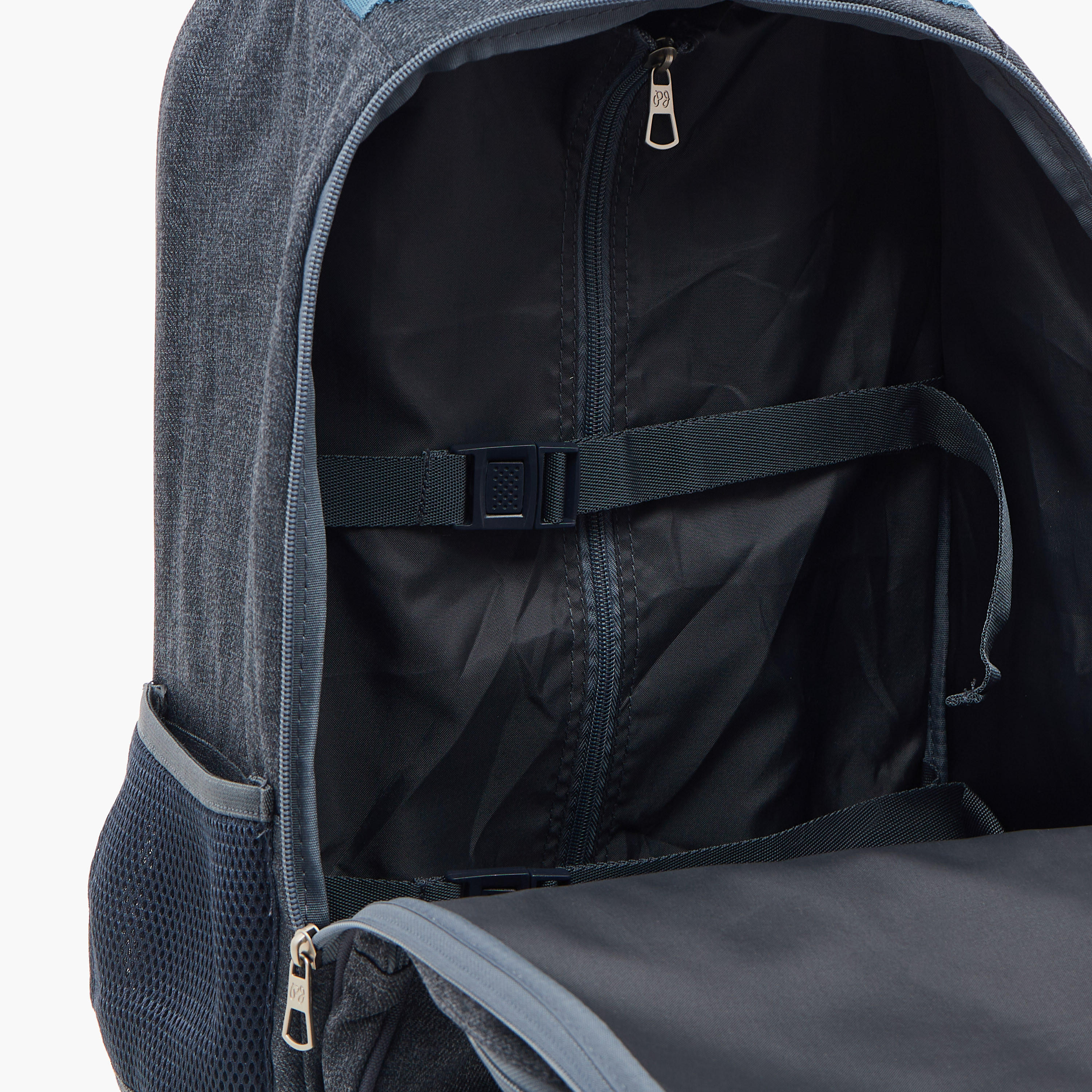 شنطة ظهر ترولي 17 بوصة بمقبض قابل للسحب وطبعات شعار من بيبي جينز- 33x44x21 سم-school-bagsandbackpacks-trolleybags-image-12