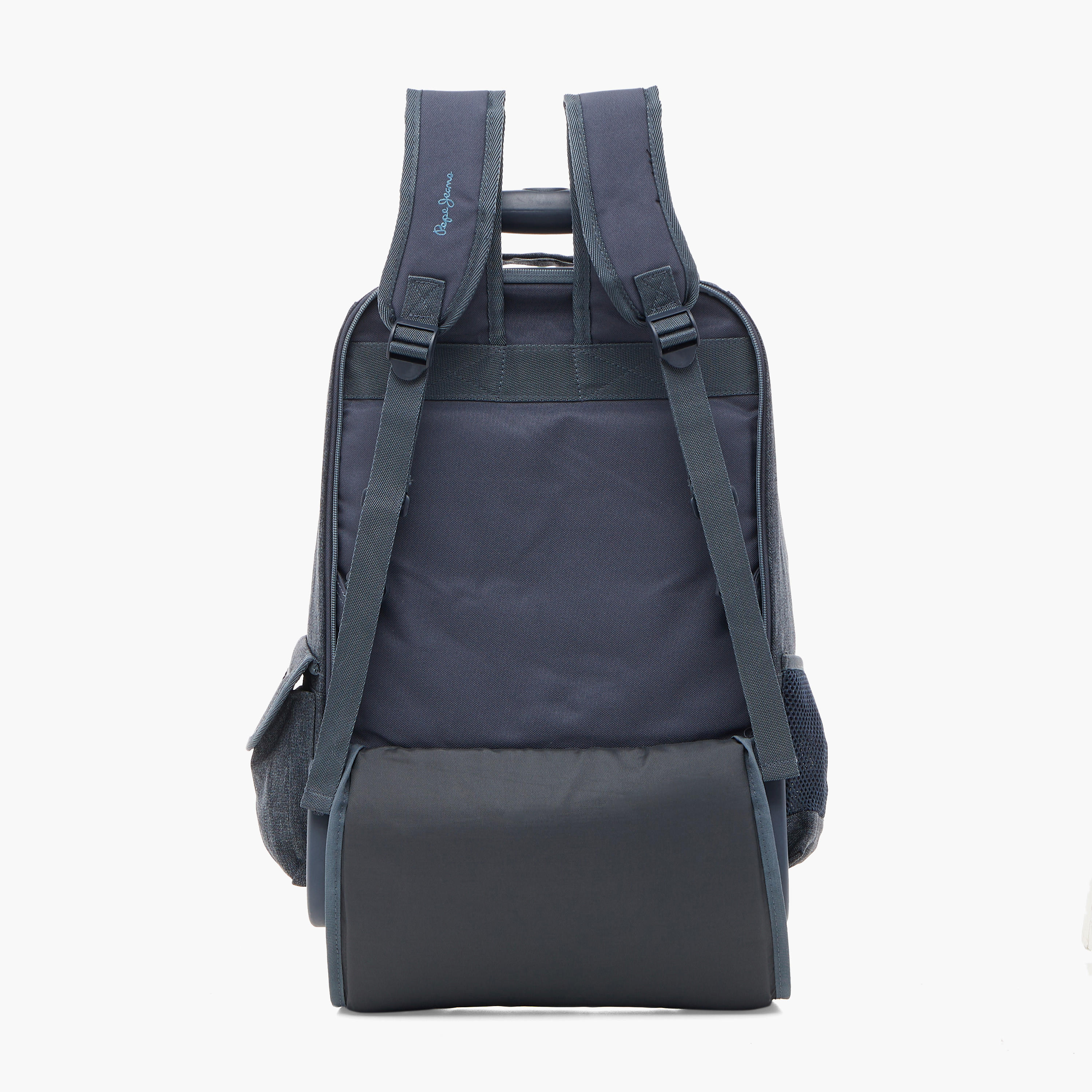 شنطة ظهر ترولي 17 بوصة بمقبض قابل للسحب وطبعات شعار من بيبي جينز- 33x44x21 سم-school-bagsandbackpacks-trolleybags-image-3