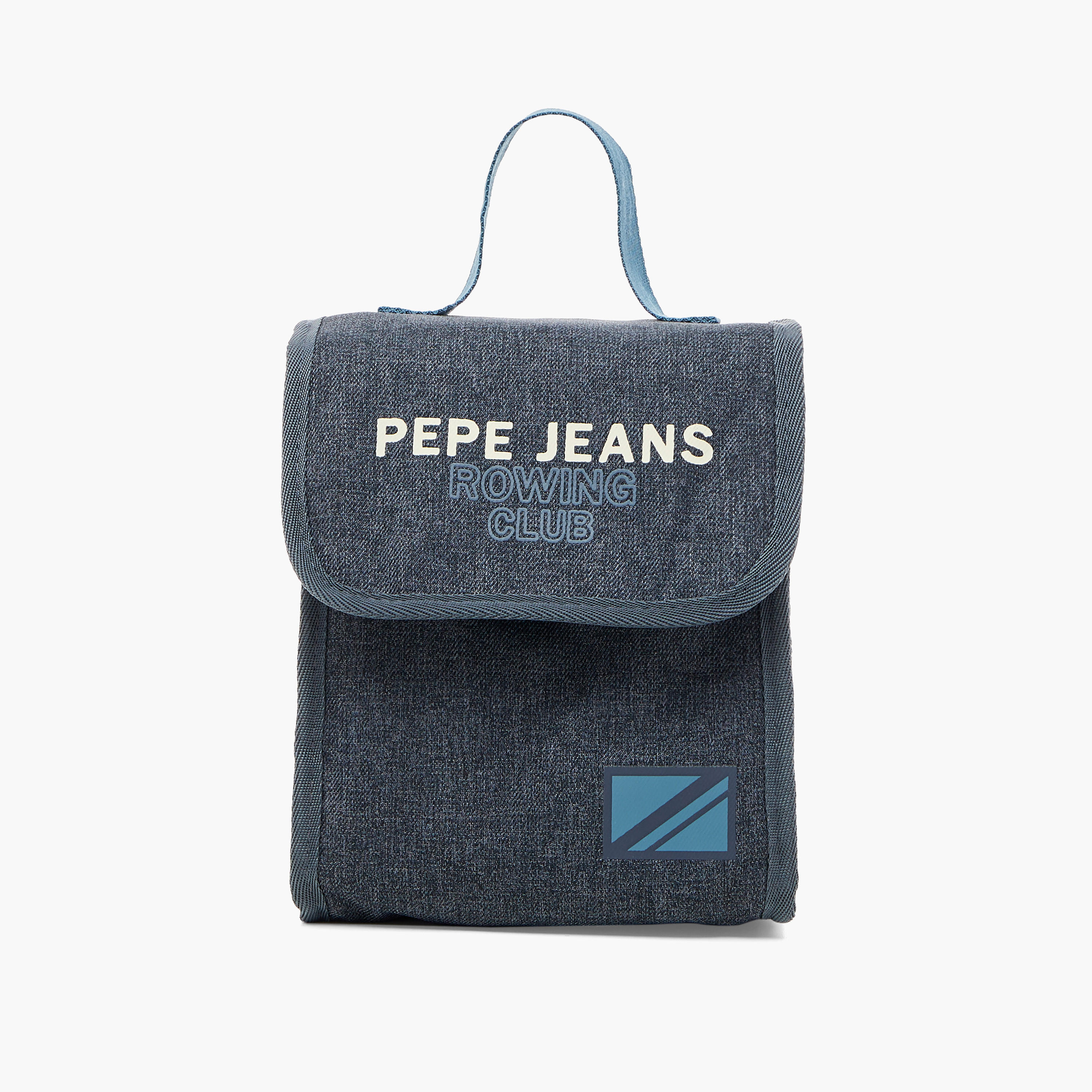 Pepe Jeans Logo Print Lunch Bag with Grab Handle-school-lunchessentials-lunchbags-image-1