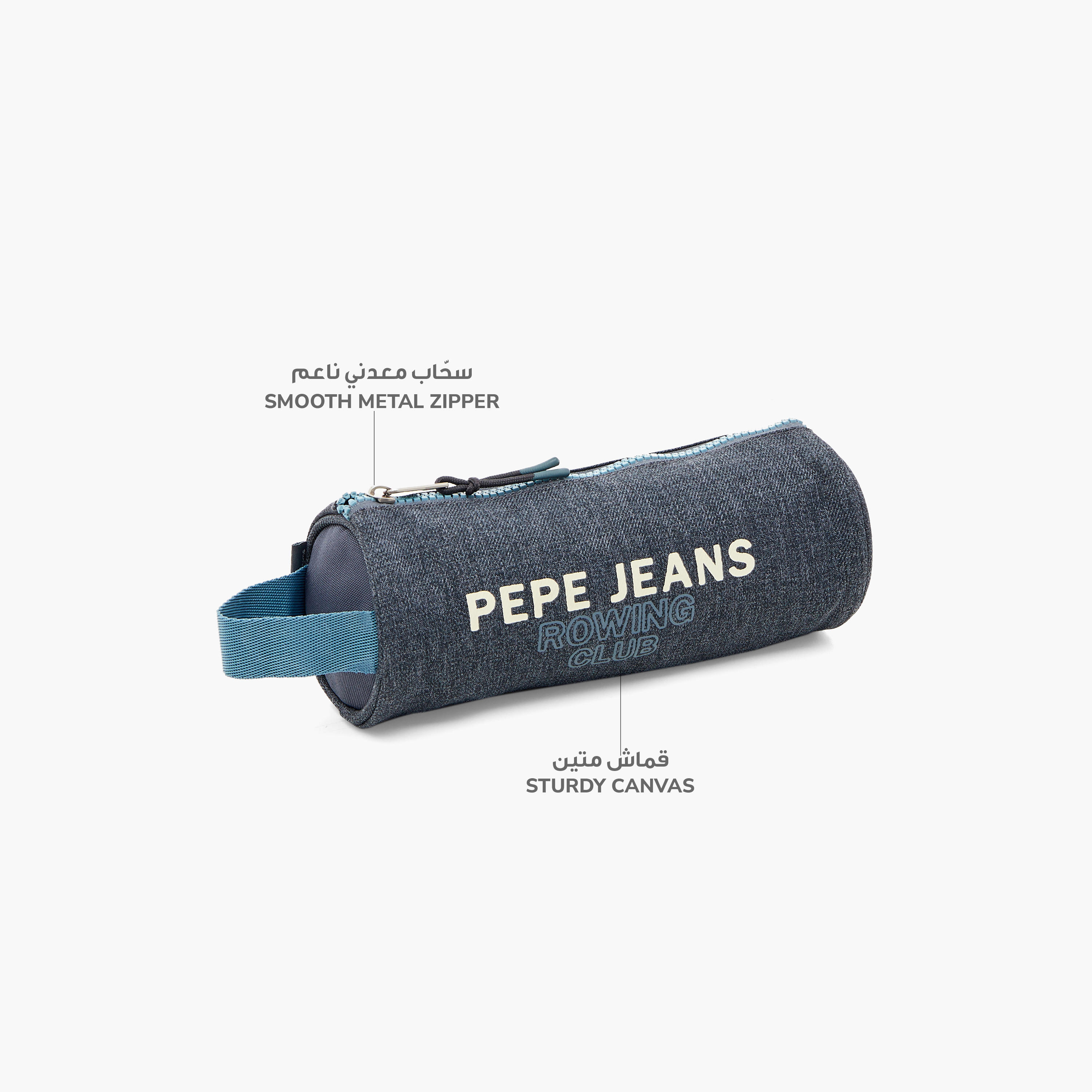 Pepe Jeans Printed Pencil Pouch with Zip Closure-school-stationery-pencilcases-image-6