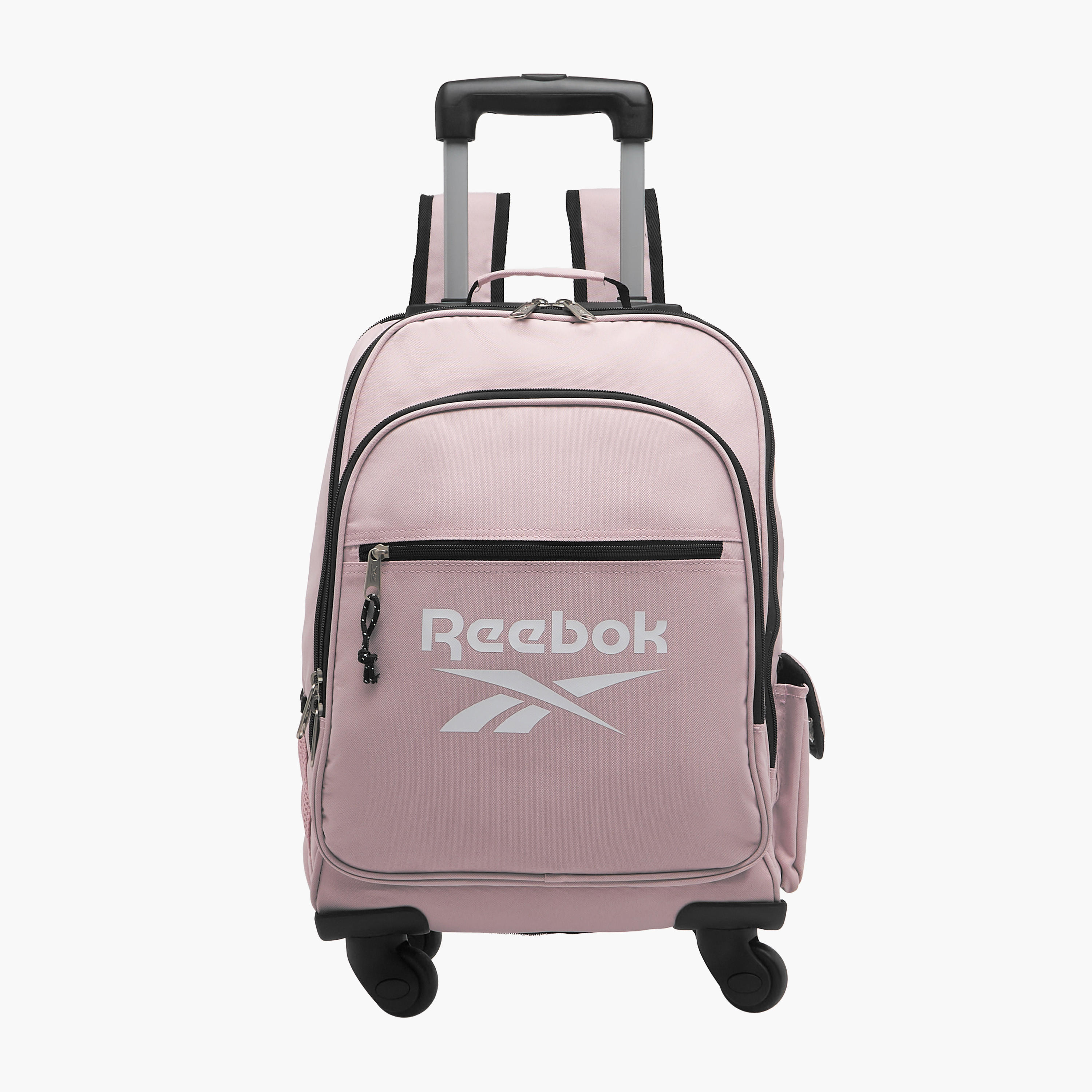 Reebok Logo Print Softcase Trolley Bag with Retractable Handle-school-bagsandbackpacks-trolleybags-image-1